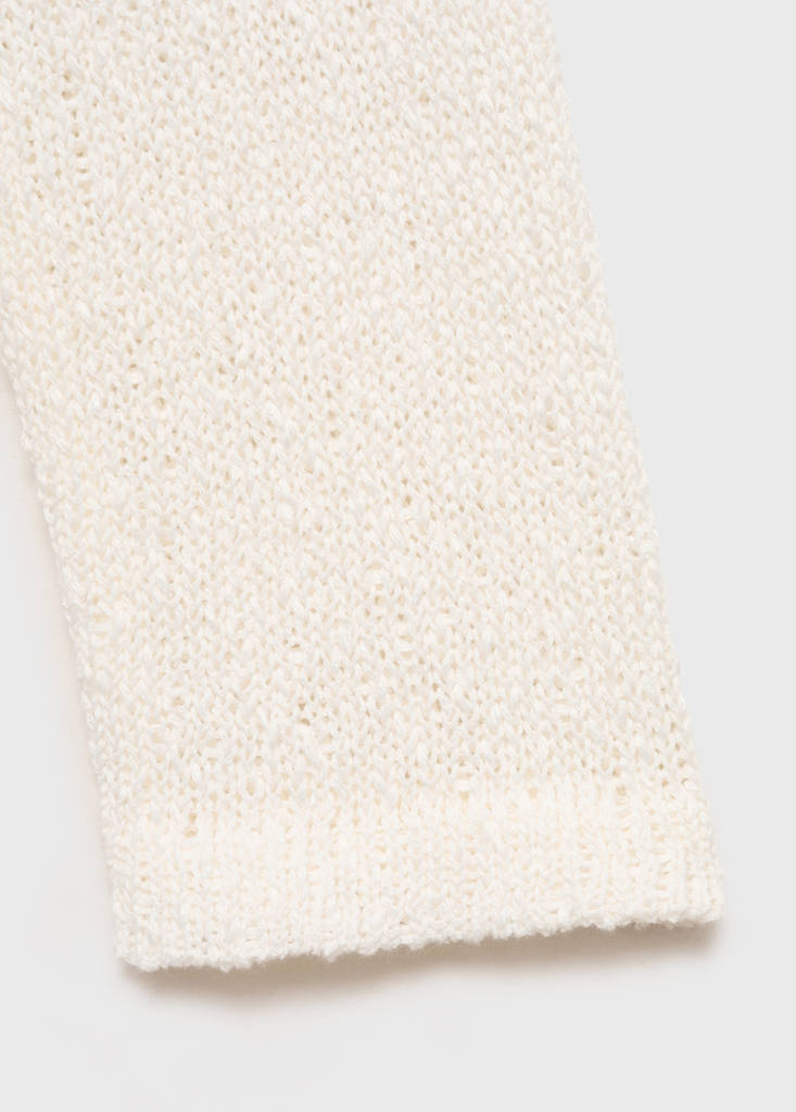 Textured knit sweater — Off White