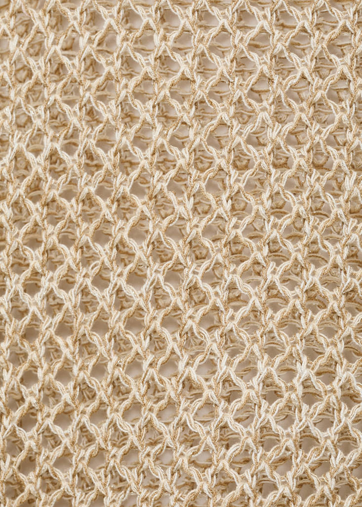 Openwork knit sweater — Beige