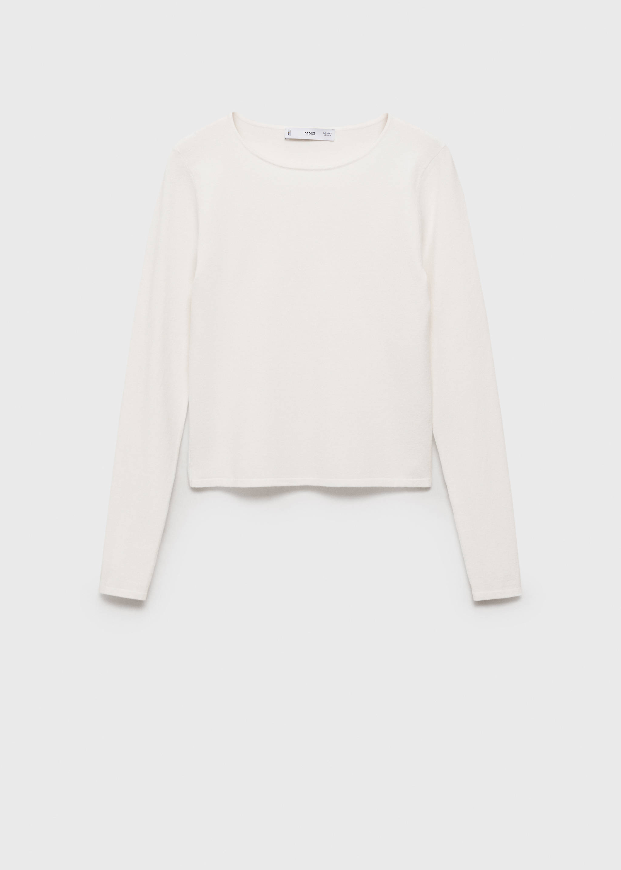 Fine-knit fitted sweater - Article without model