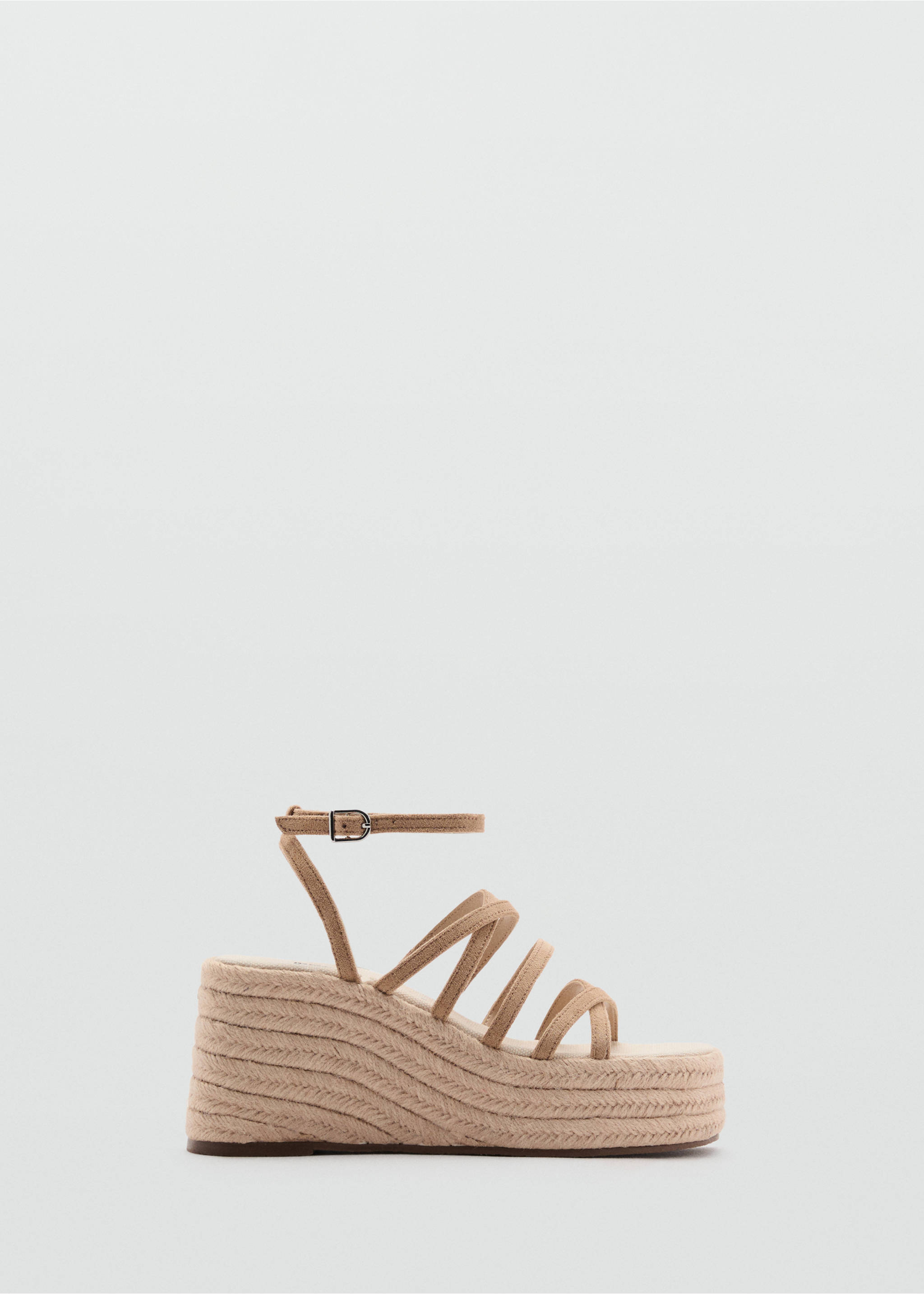 Platform strap sandals - Article without model, Medium Brown. Ref: 87015760-00.