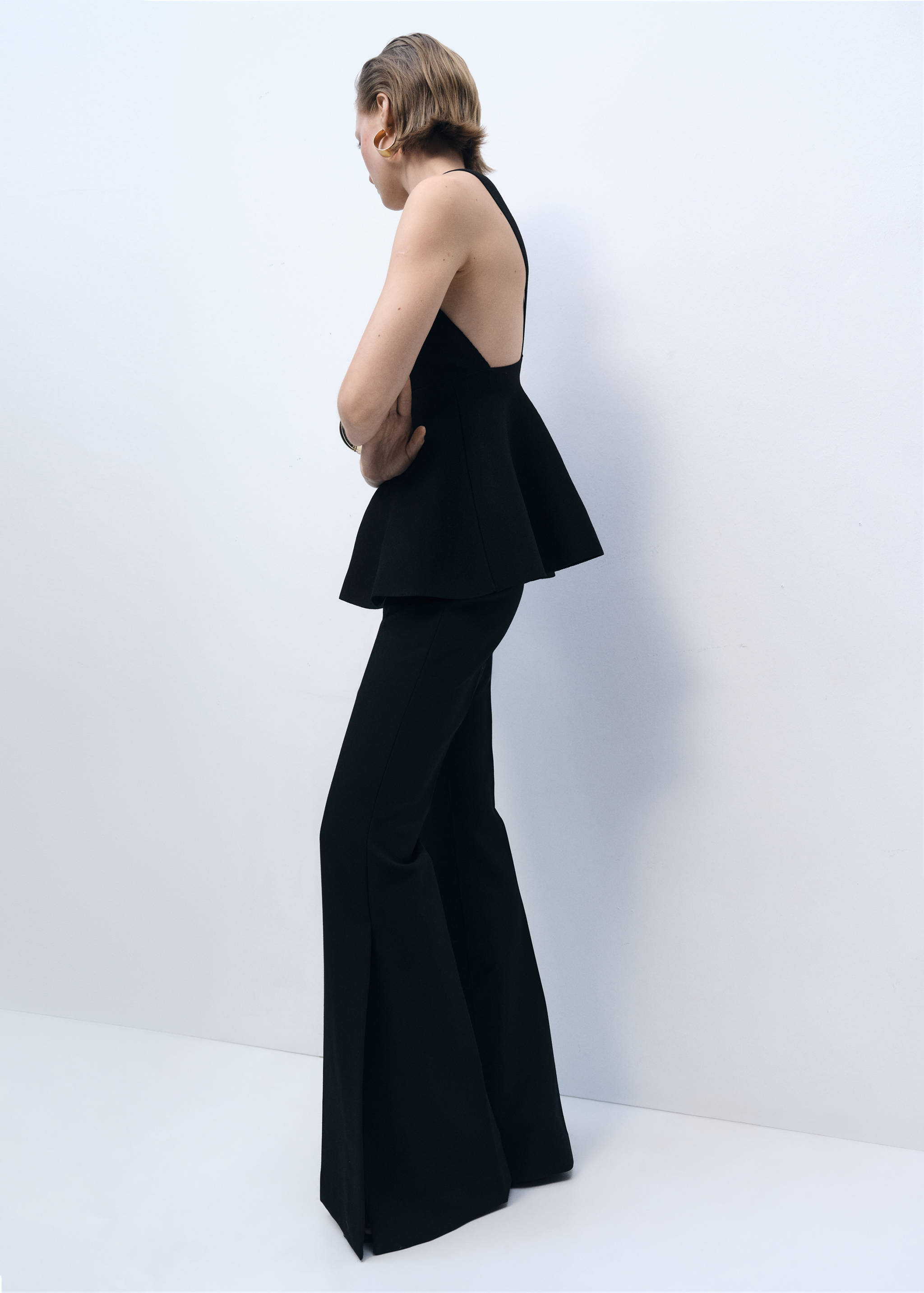 Fine-knit peplum top - Details of the article 6