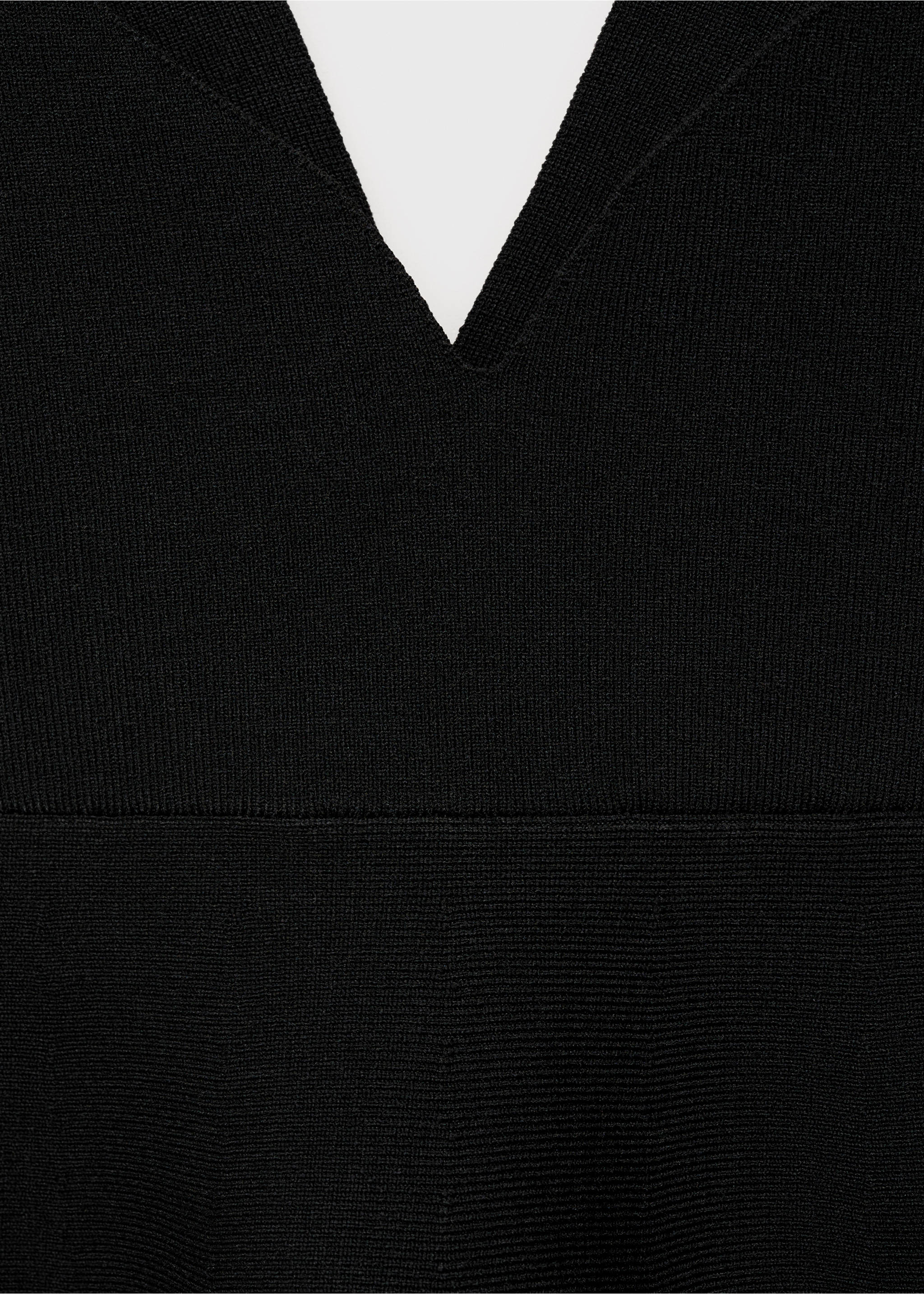 Top punto fino peplum - Detalle del artículo 8, Negro. Ref: 87015765-00.