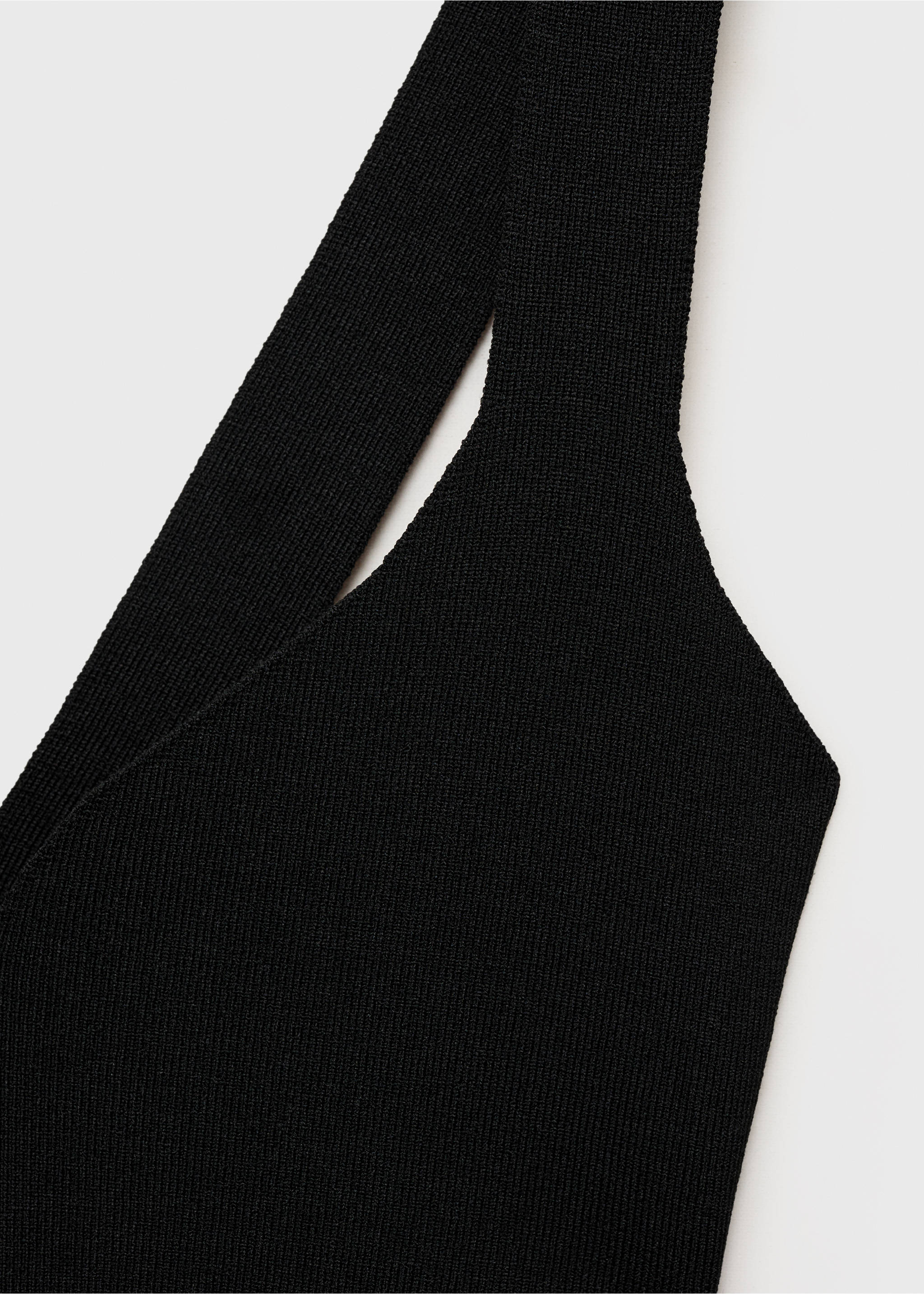 Top punto fino peplum - Detalle del artículo 0, Negro. Ref: 87015765-00.