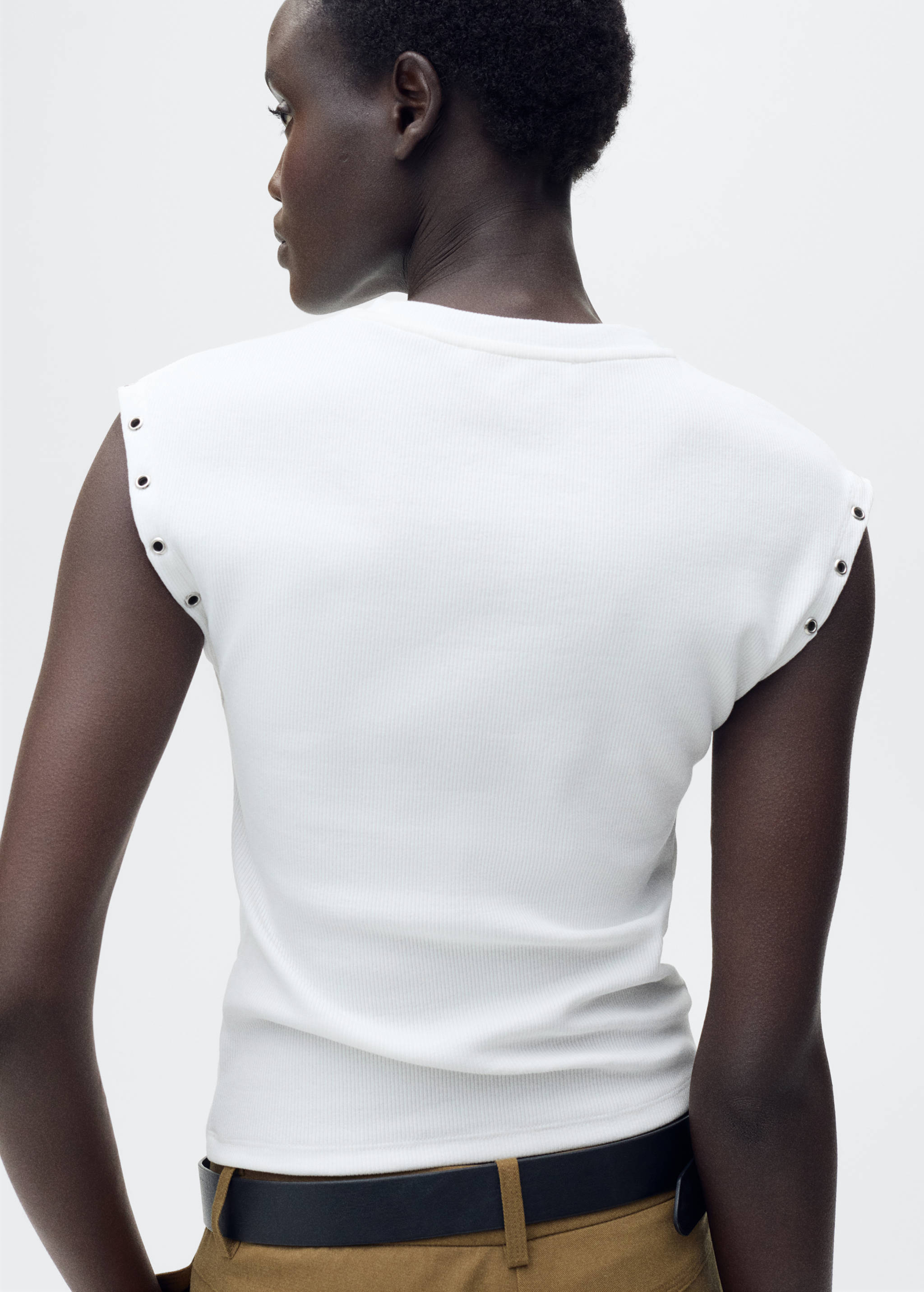 Samarreta canalé rivet encunyat - Revers de l'article