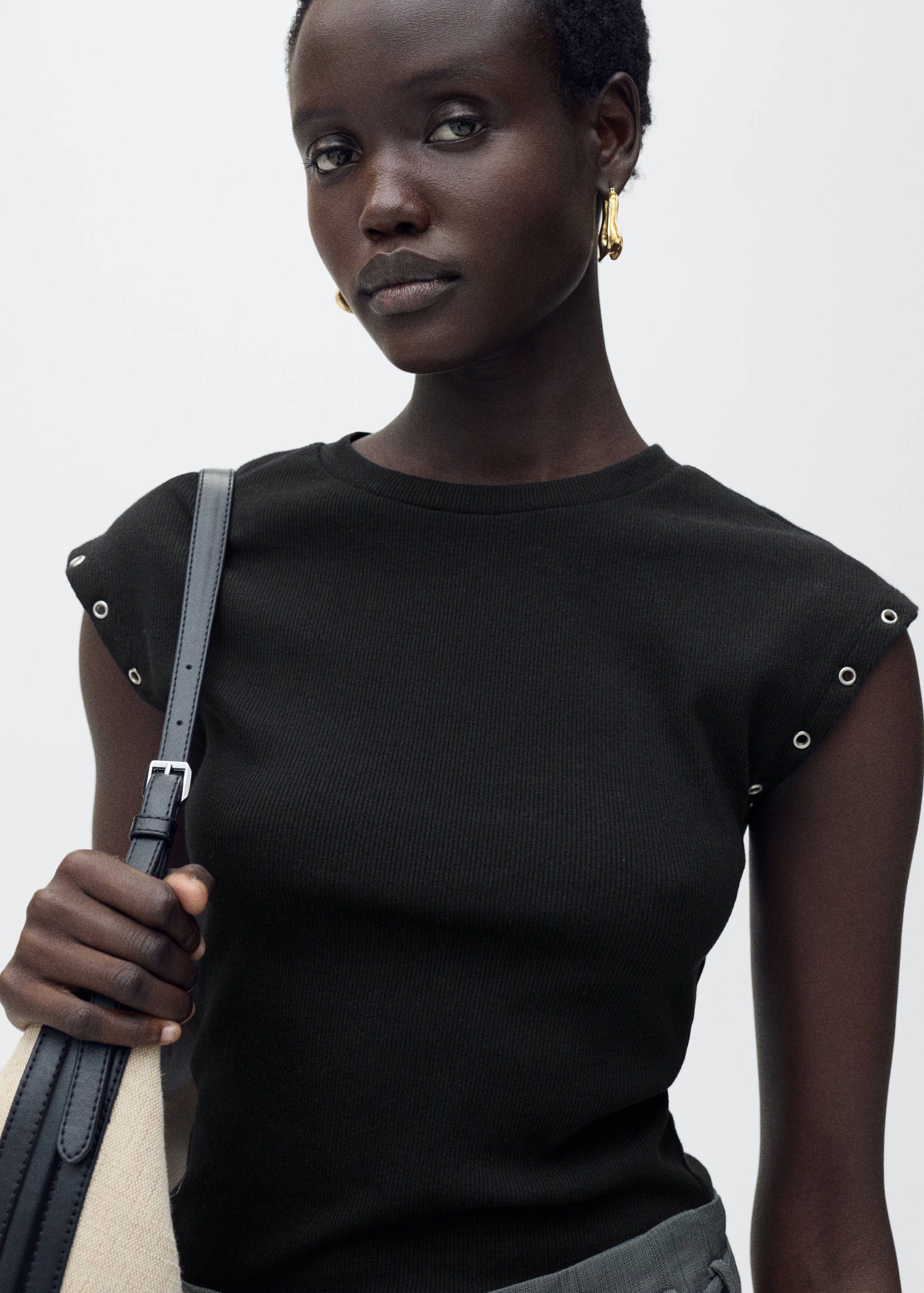 Samarreta canalé rivet encunyat - Pla mig