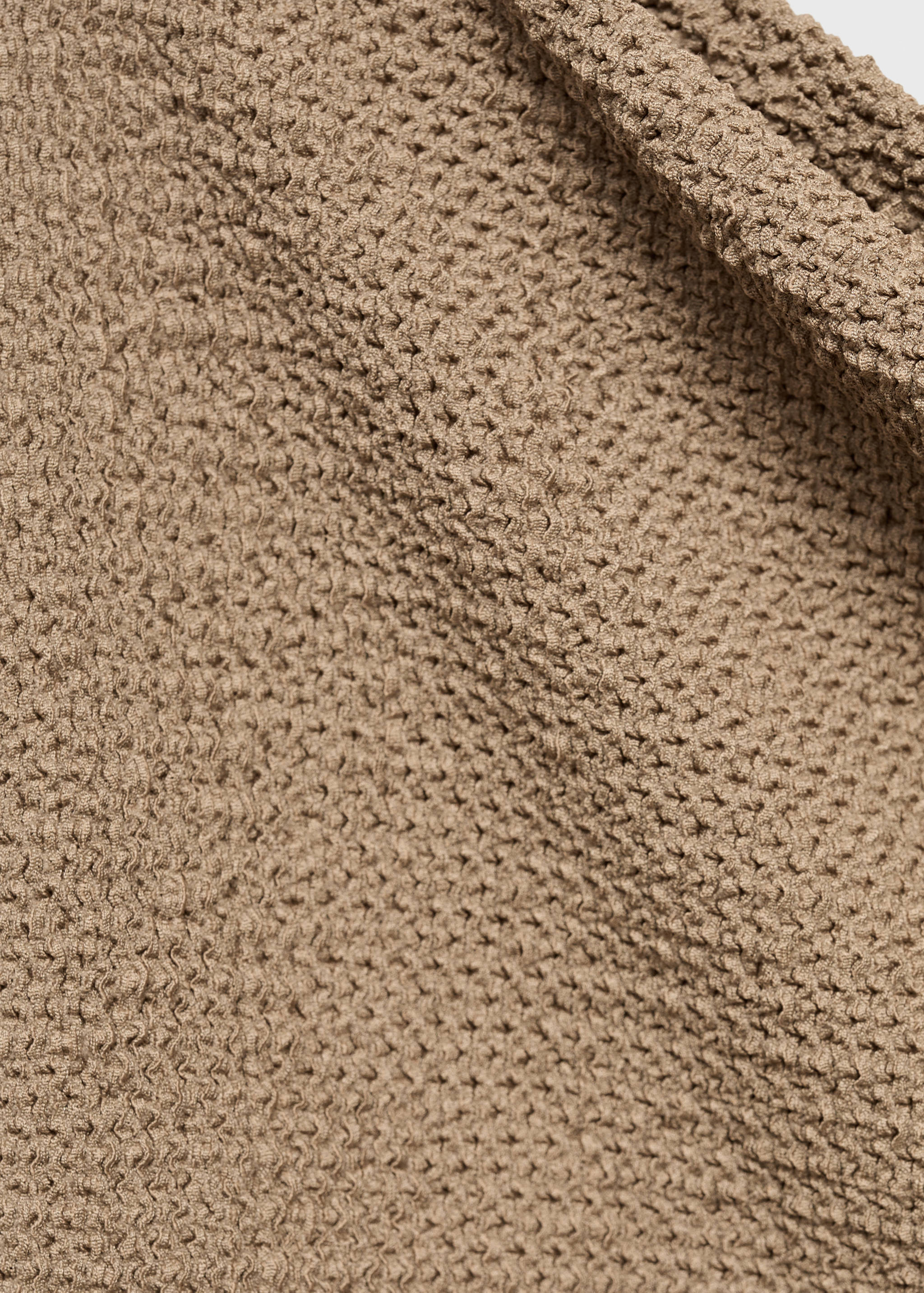 Camiseta cuello asimétrico textura - Detalle del artículo 8