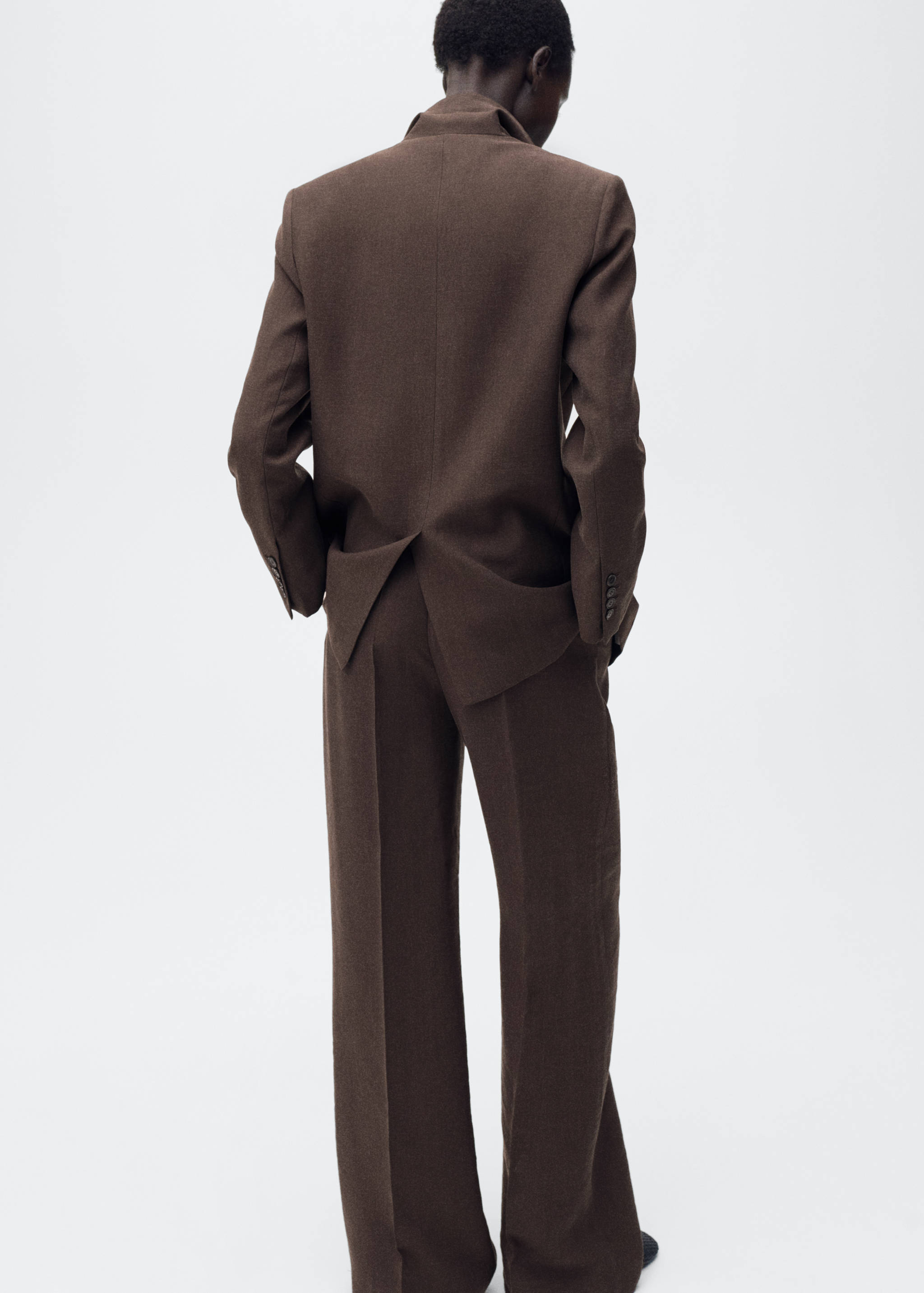 Straight pants suit lyocell - Reverse of the article