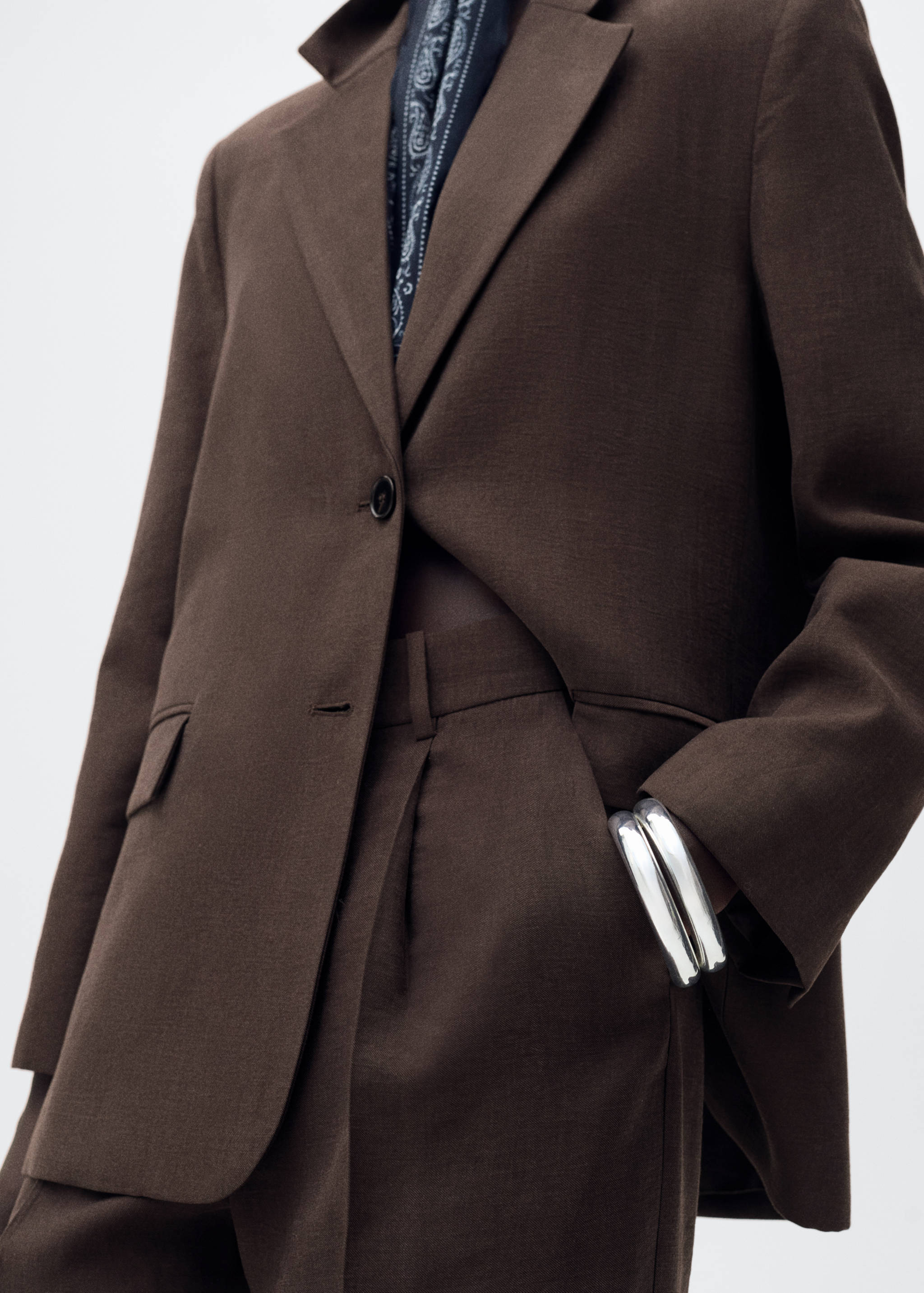 Straight pants suit lyocell - Details of the article 6