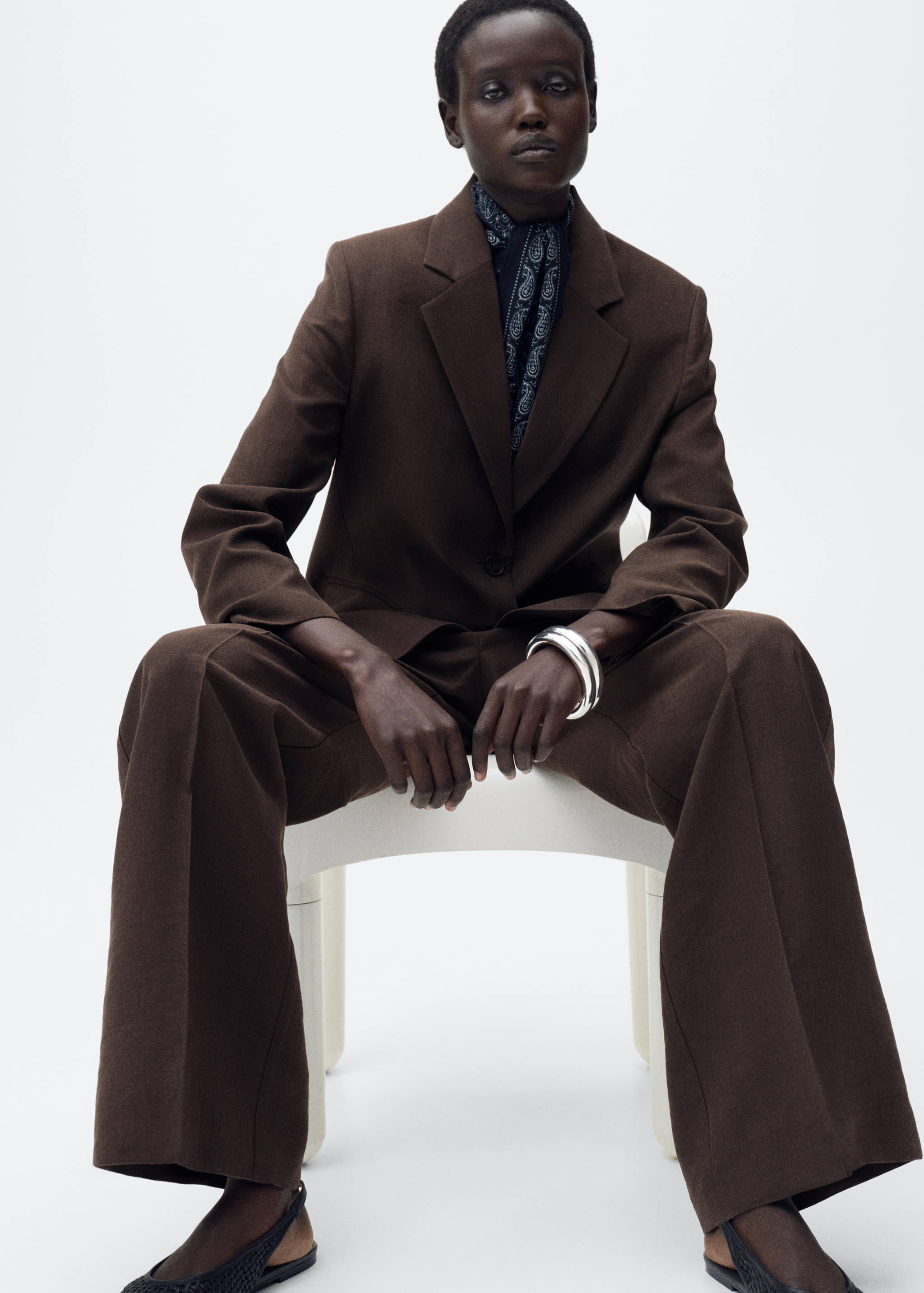 Straight pants suit lyocell - Details of the article 2