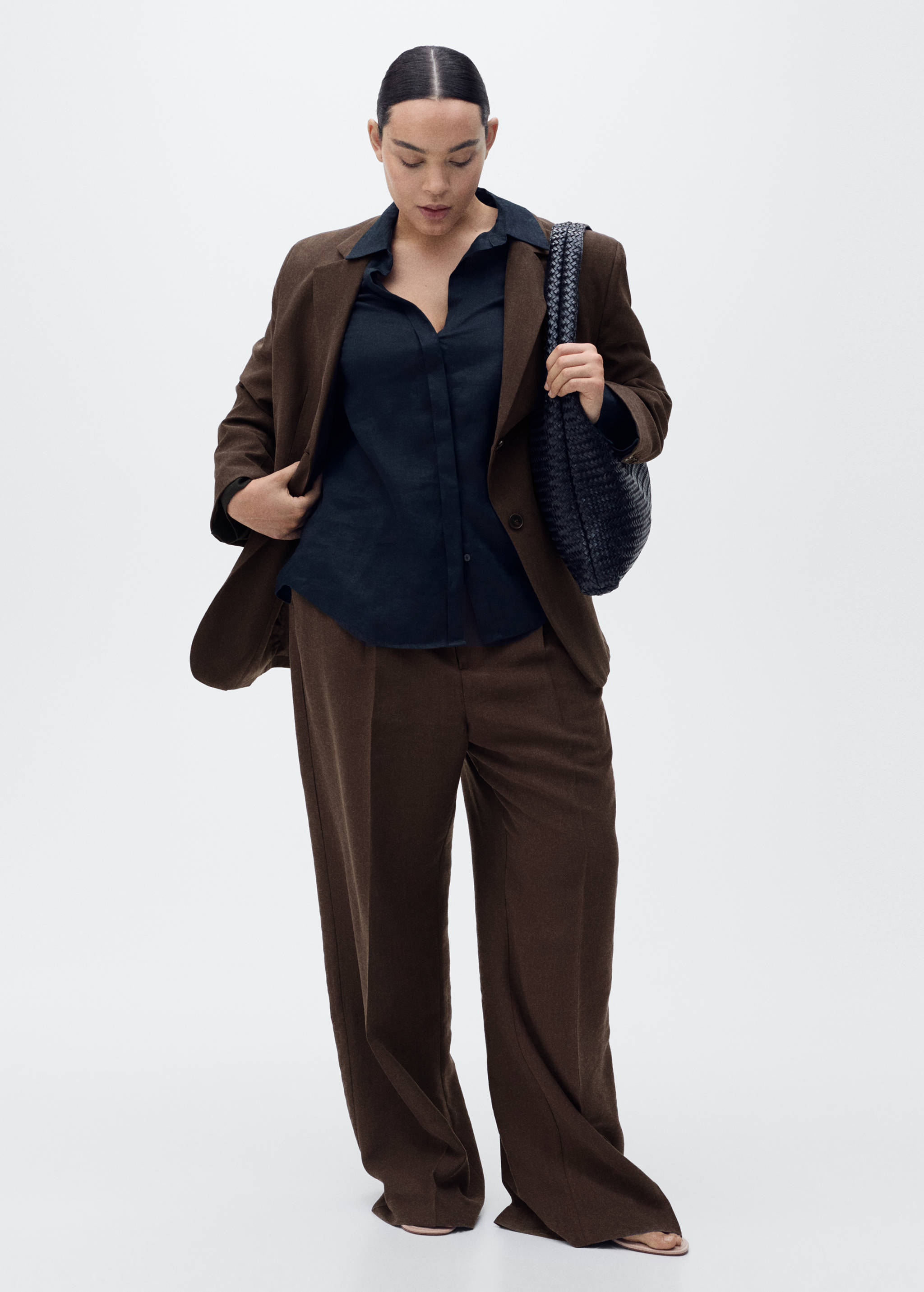 Straight pants suit lyocell - Details of the article 3