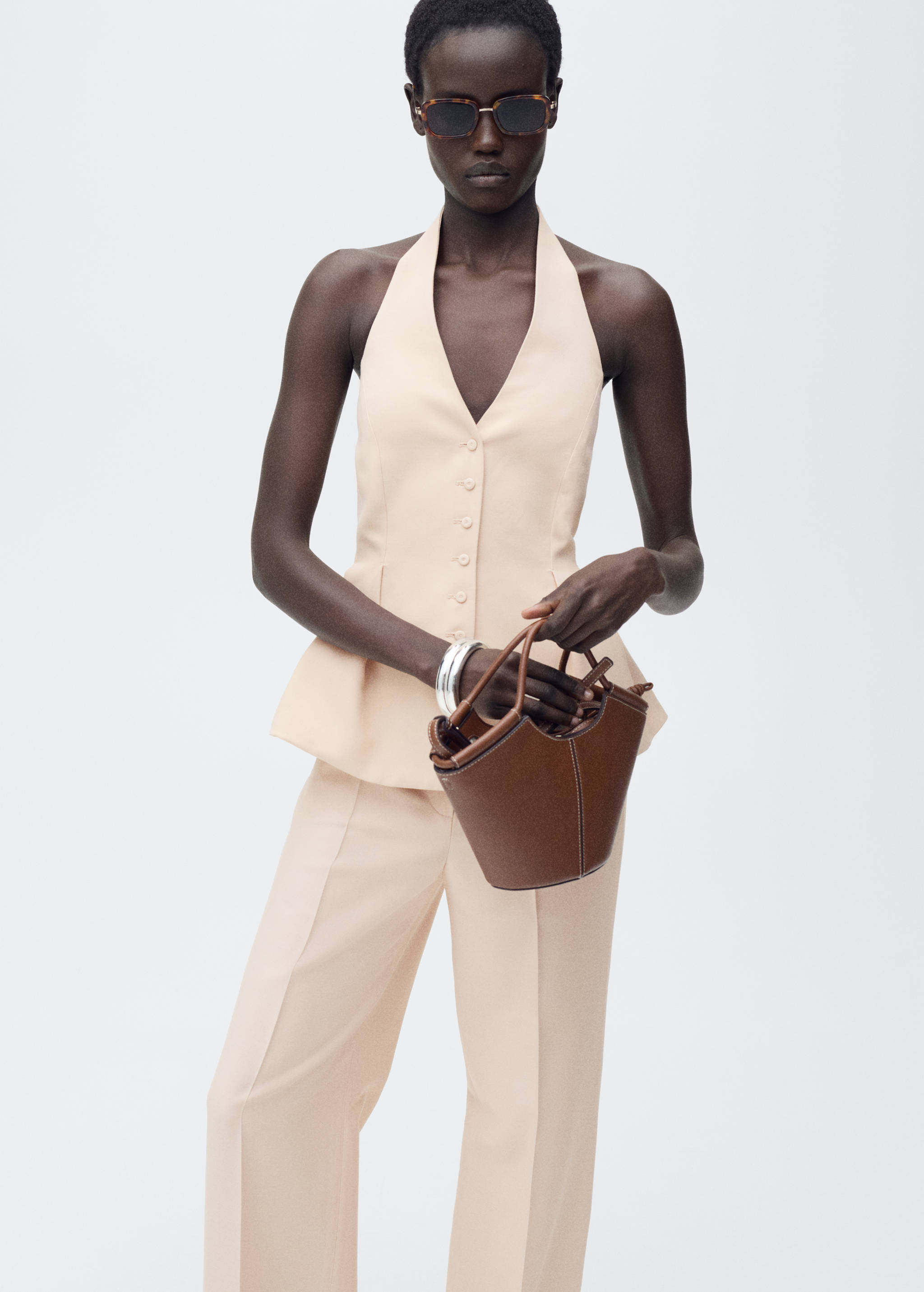 Gerade Anzughose - Mittlere Ansicht