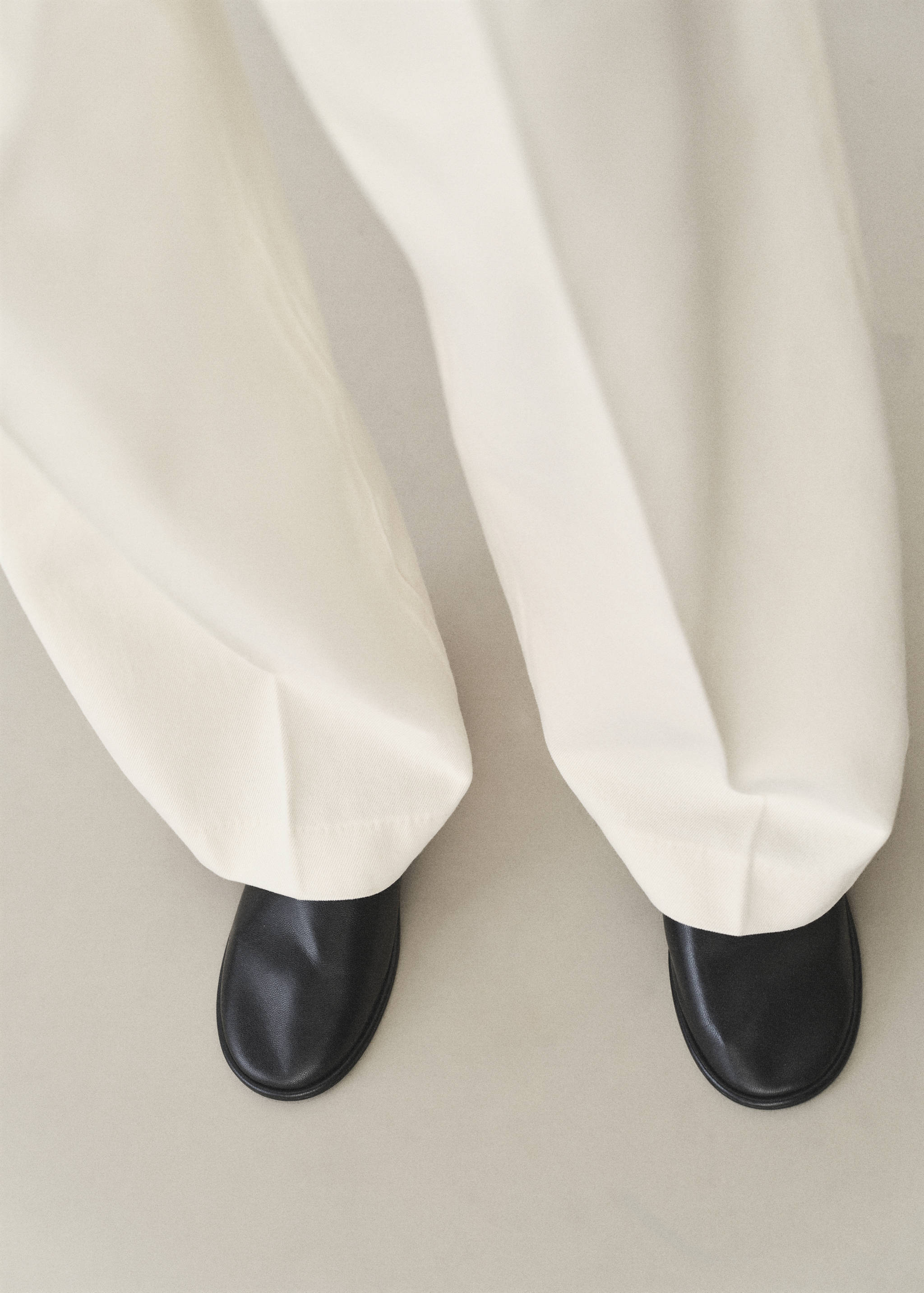 Cotton wide leg trousers - Details of the article 6