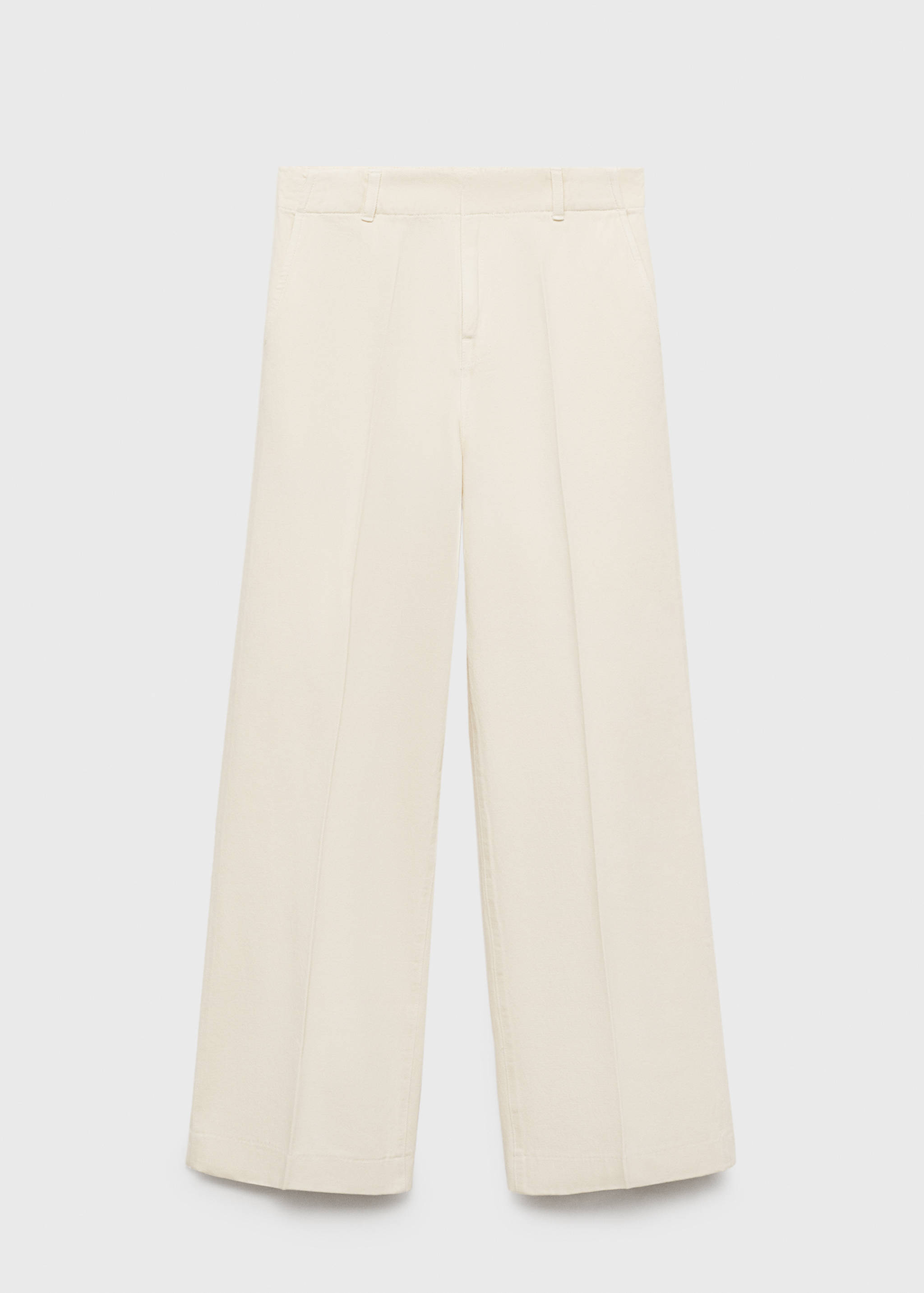 Cotton wide leg trousers - Article without model