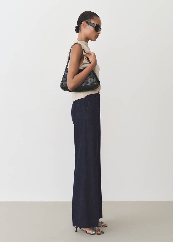 Wide leg denim trousers — Open Blue