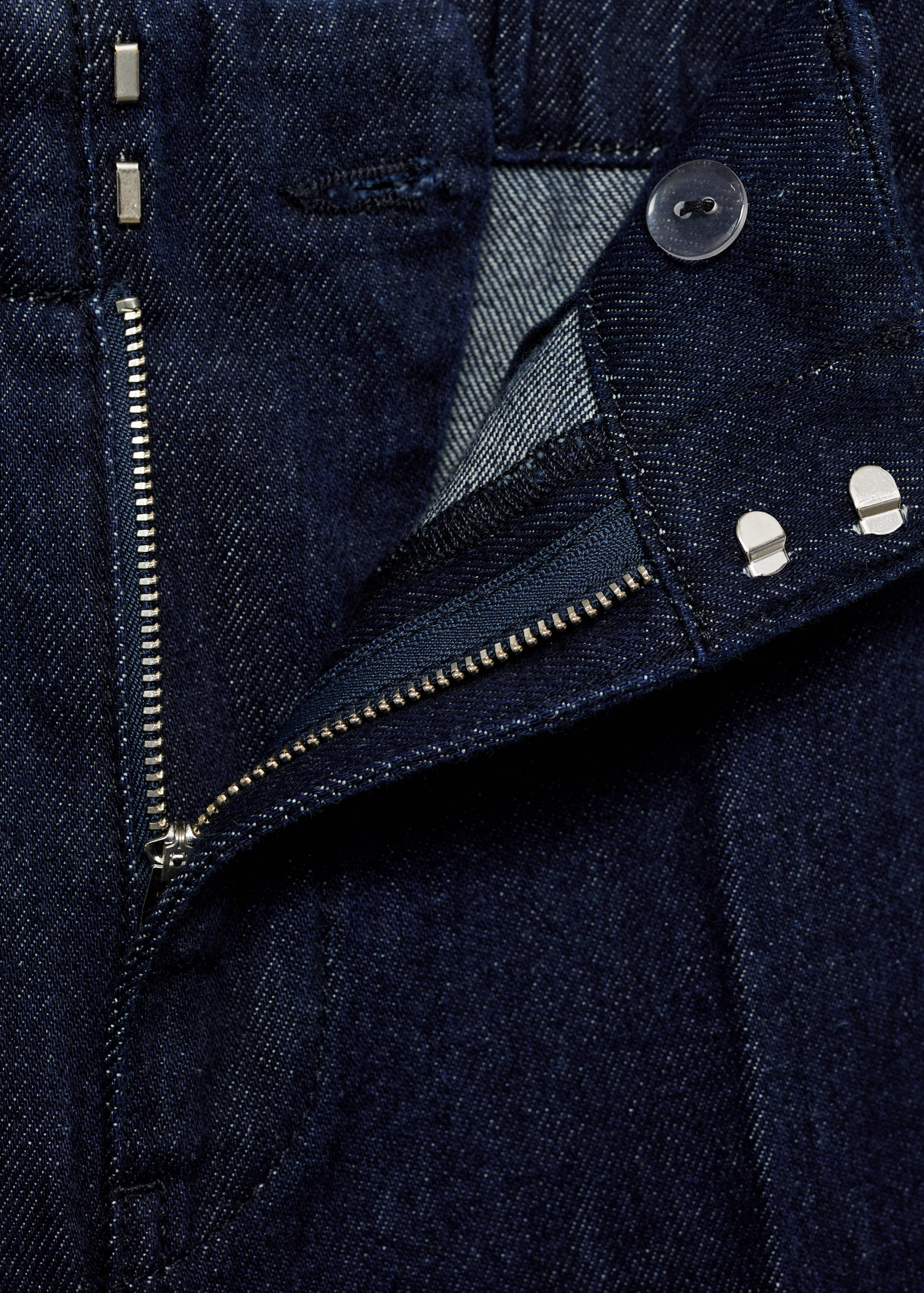 Wide leg denim trousers - Details of the article 8