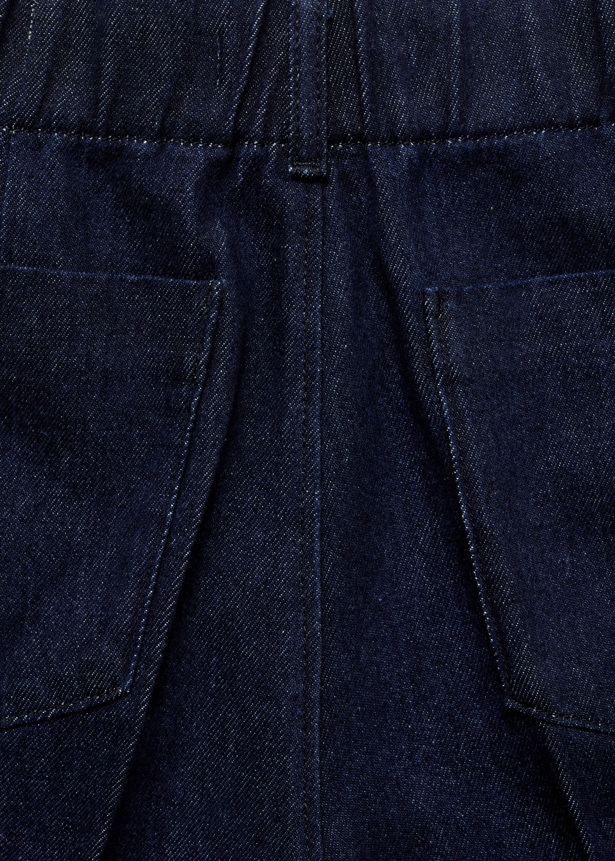 Wide leg denim trousers - Details of the article 0