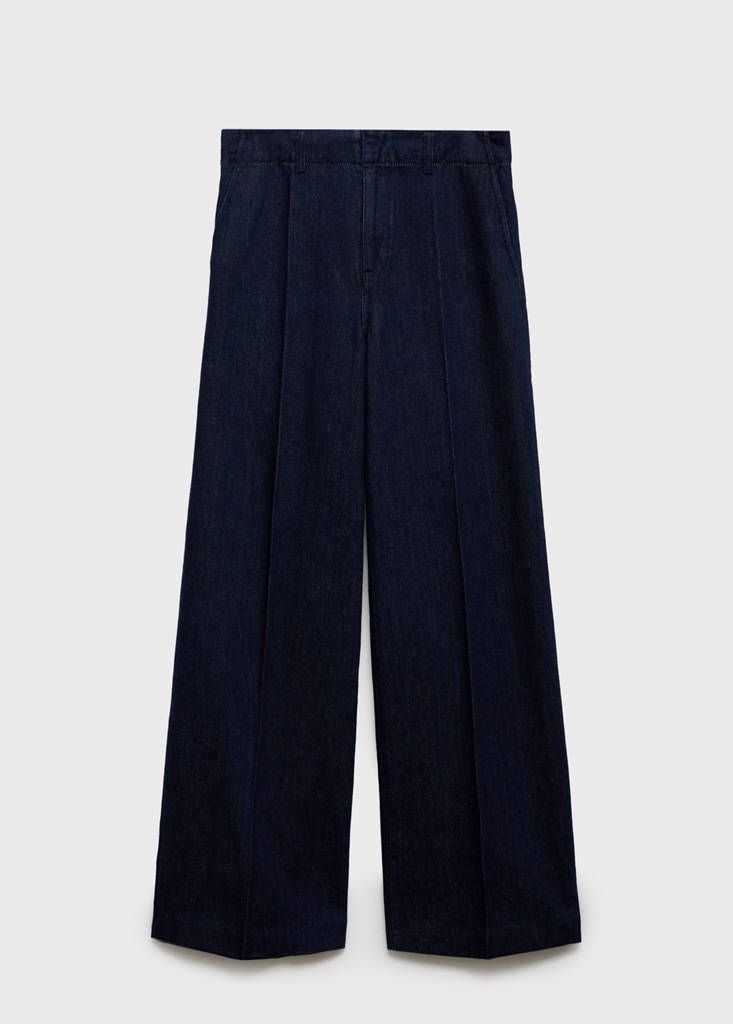Wide leg denim trousers — Open Blue