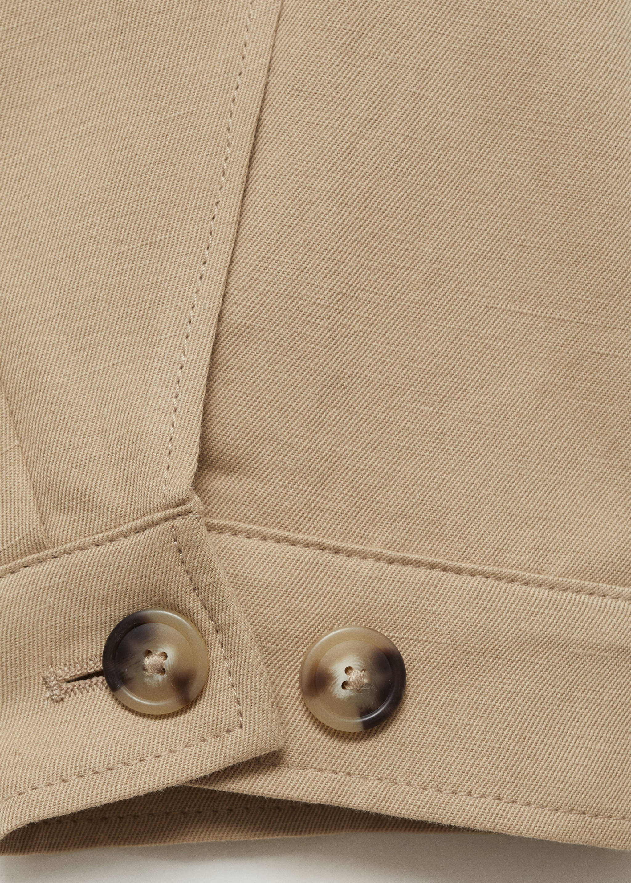 Jacke aus Leinenmischgewebe mit Taschen - Detail des Artikels 0