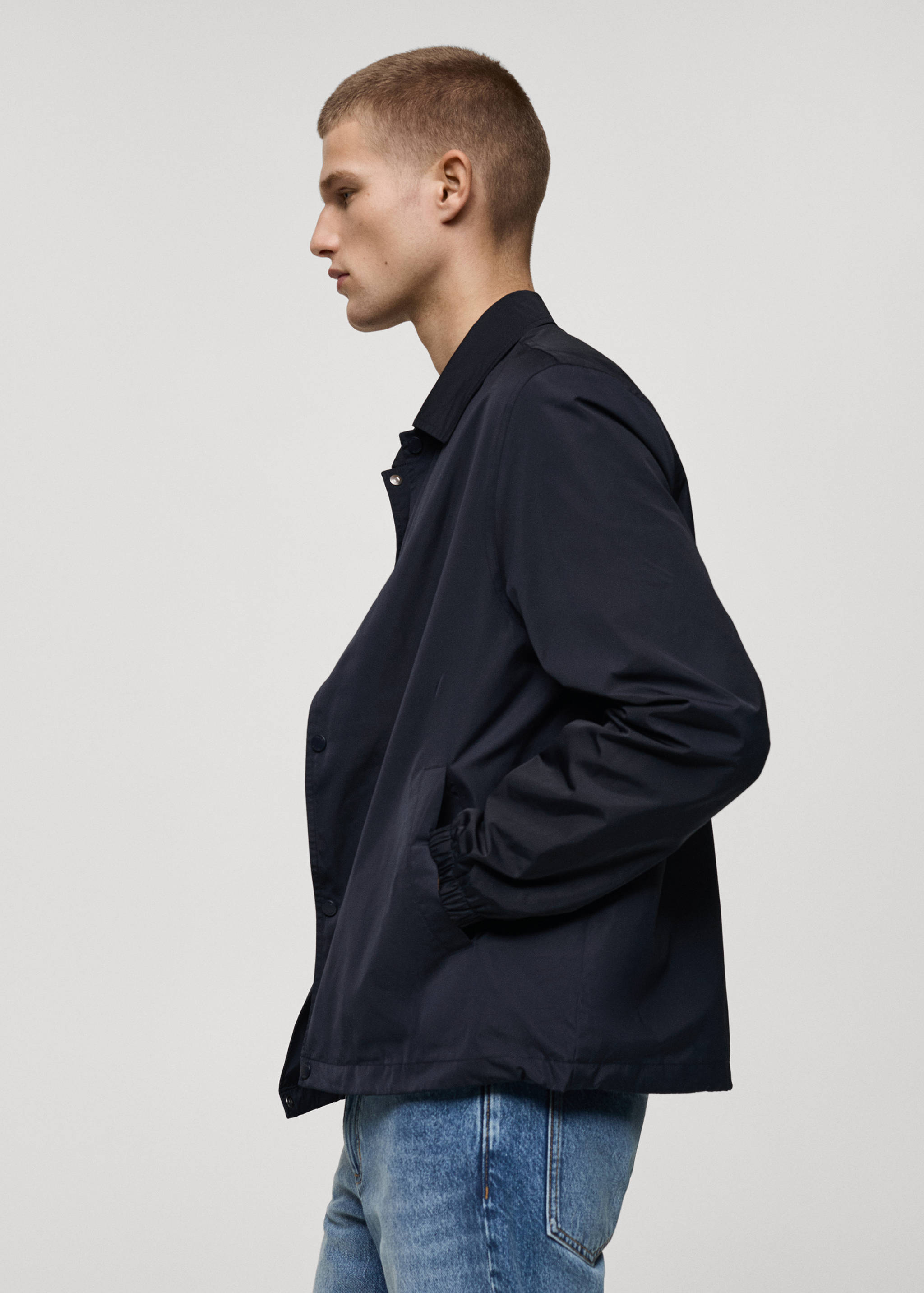 Regular-fit technical fabric jacket - Details of the article 2