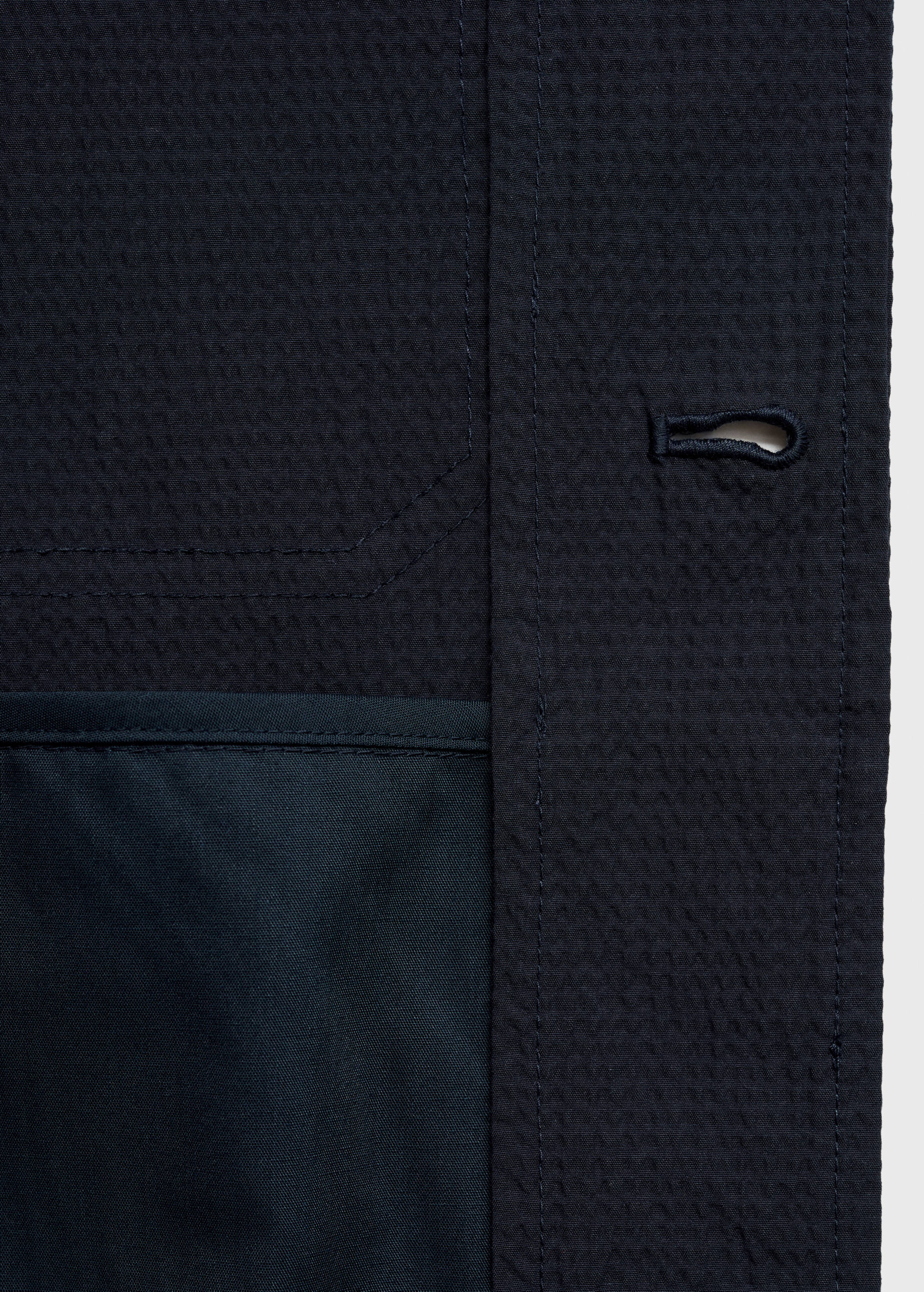 Cotton seersucker jacket - Details of the article 0