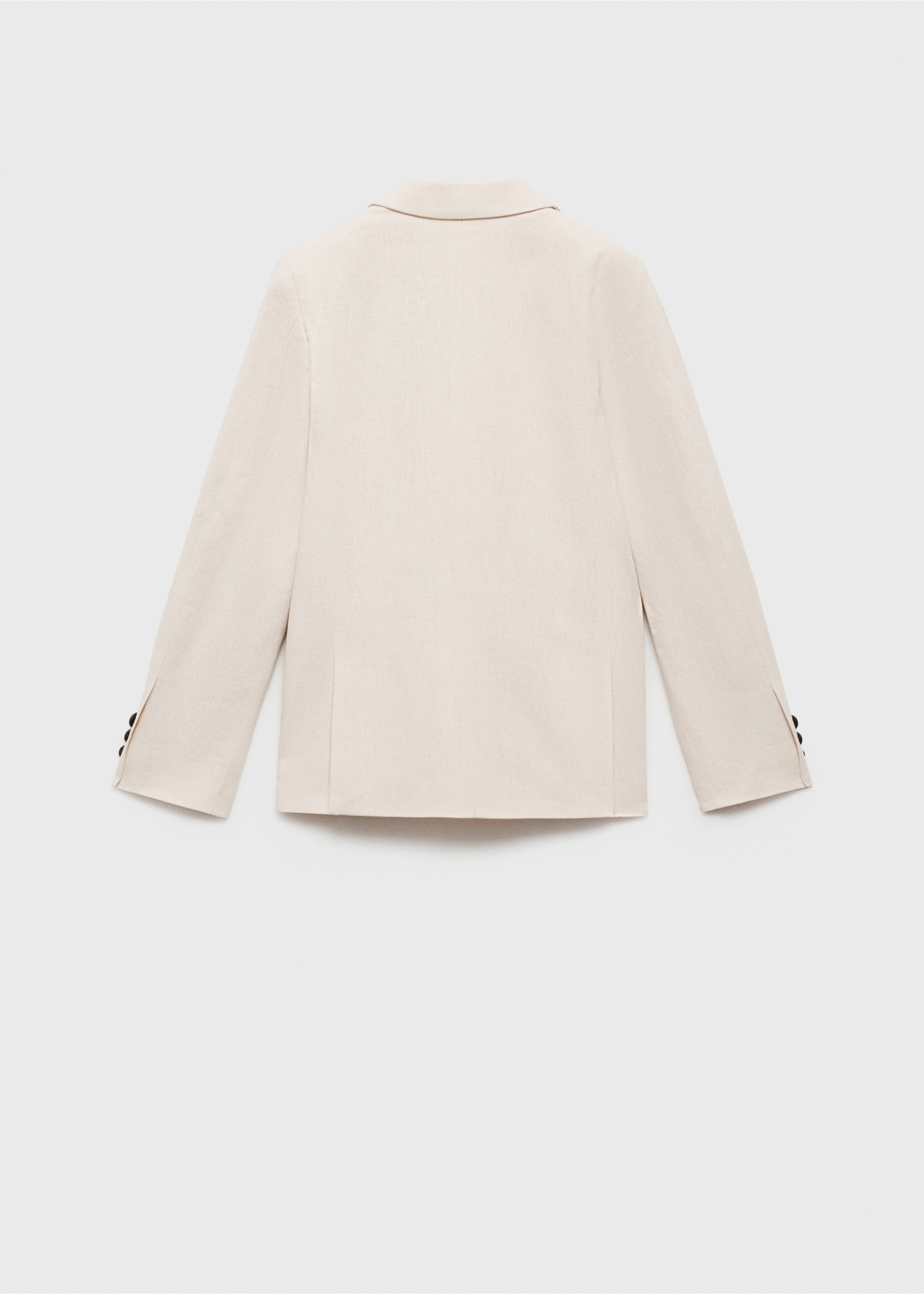 Americana traje lino - Reverso del artículo, Arena. Ref: 87015928-00.