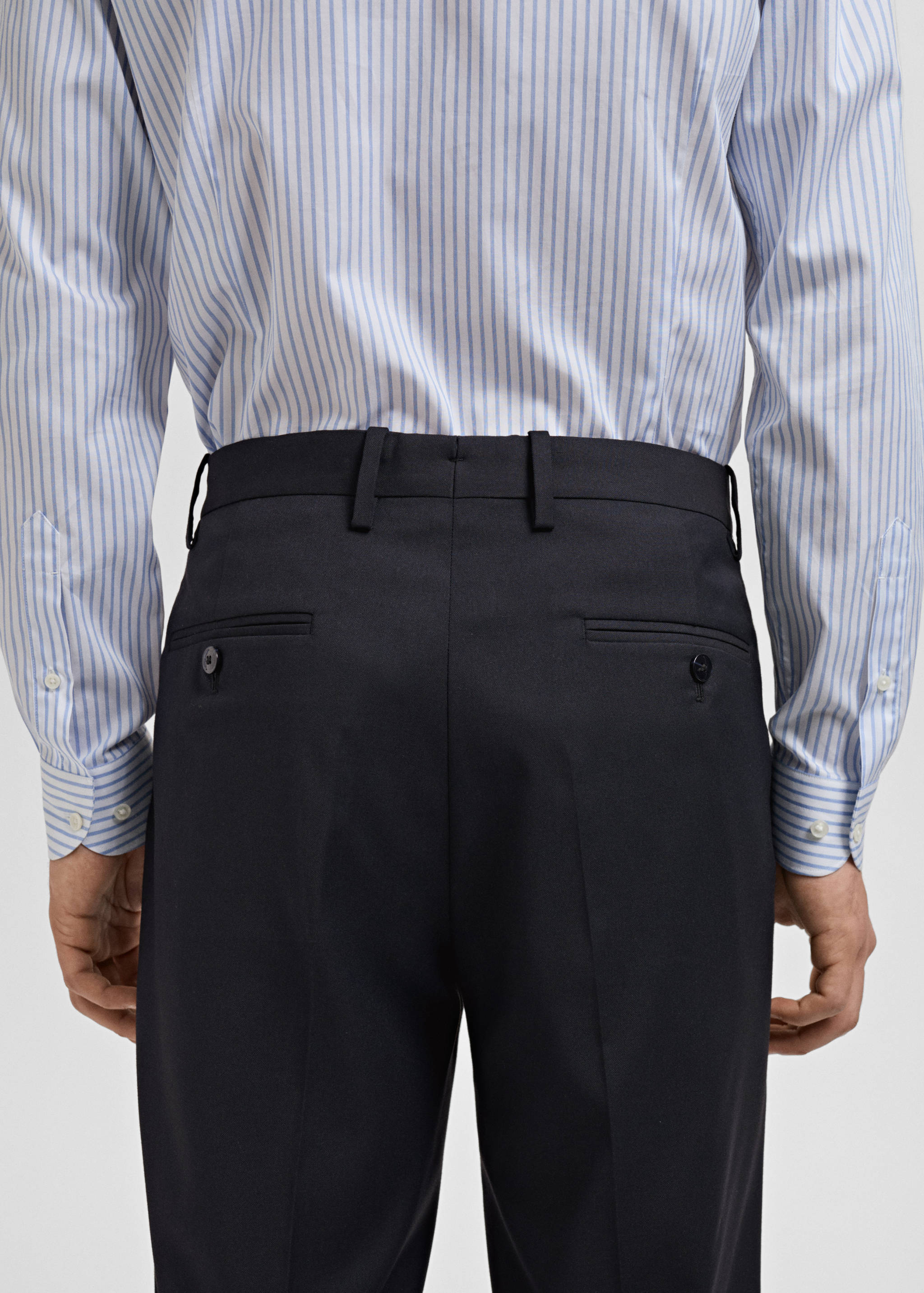 Monaco slim-fit suit trousers - Details of the article 6