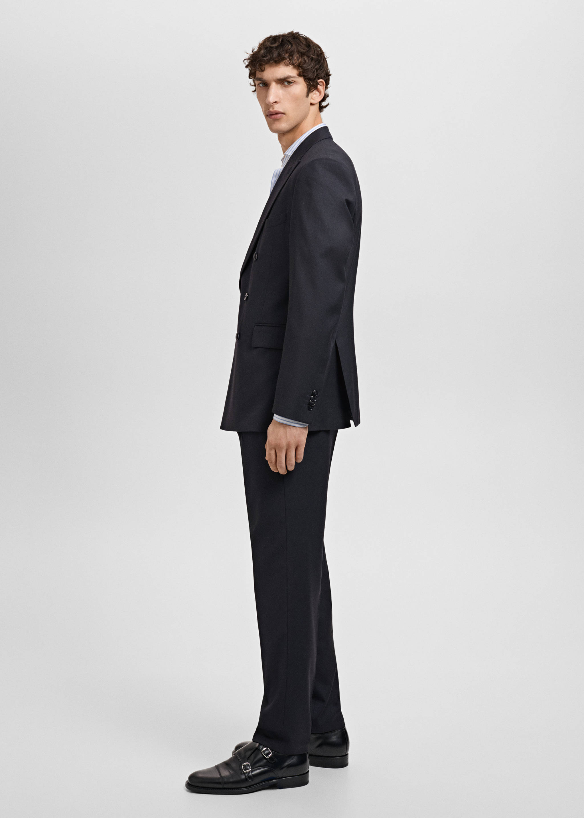 Monaco slim-fit suit trousers - Details of the article 2