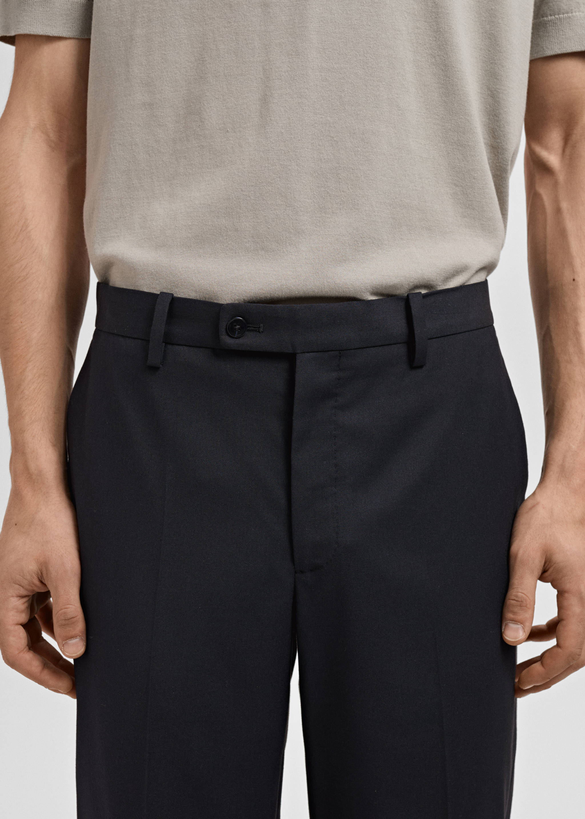 Monaco slim-fit suit pants - Details of the article 1