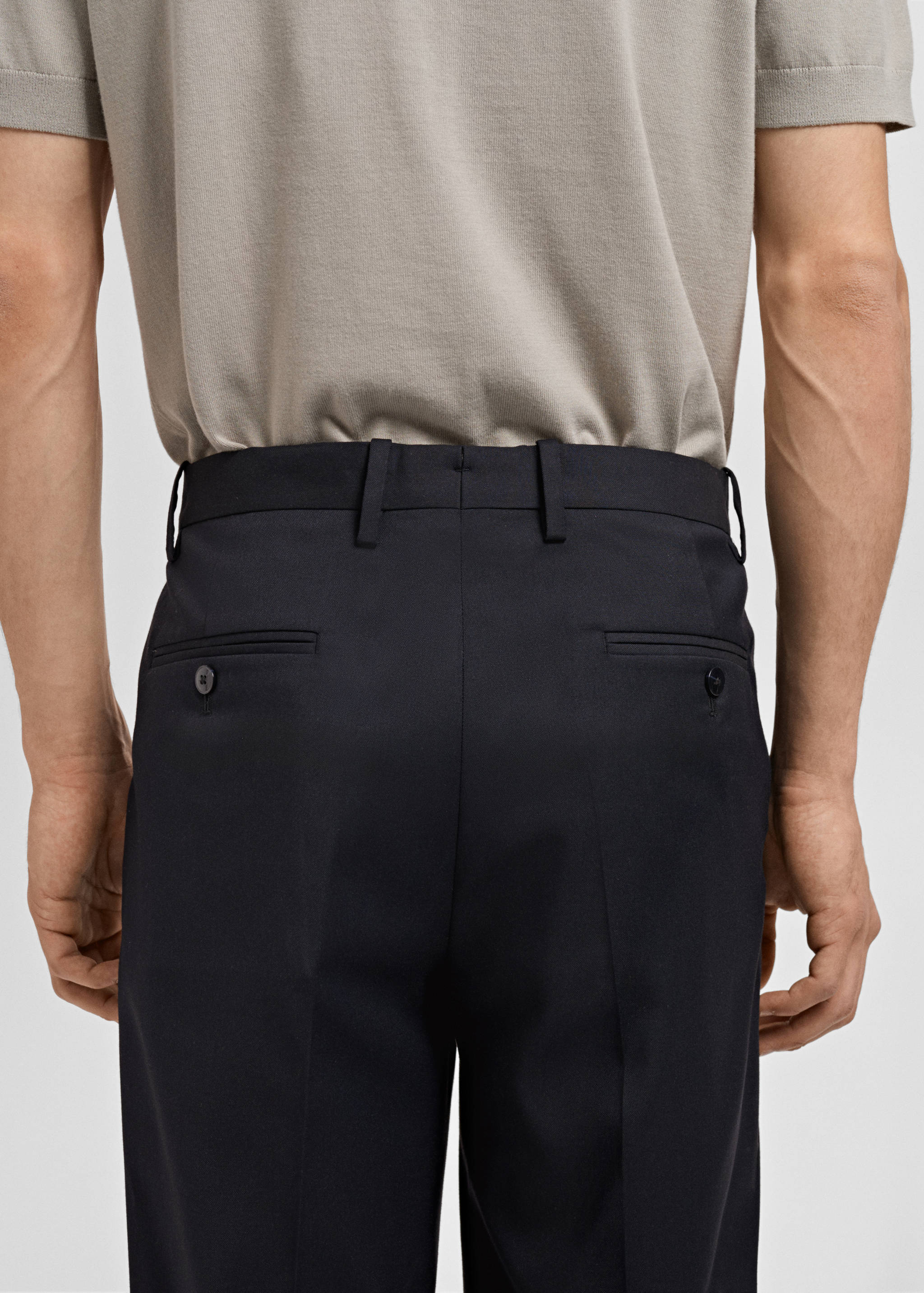Monaco slim-fit suit pants - Details of the article 3