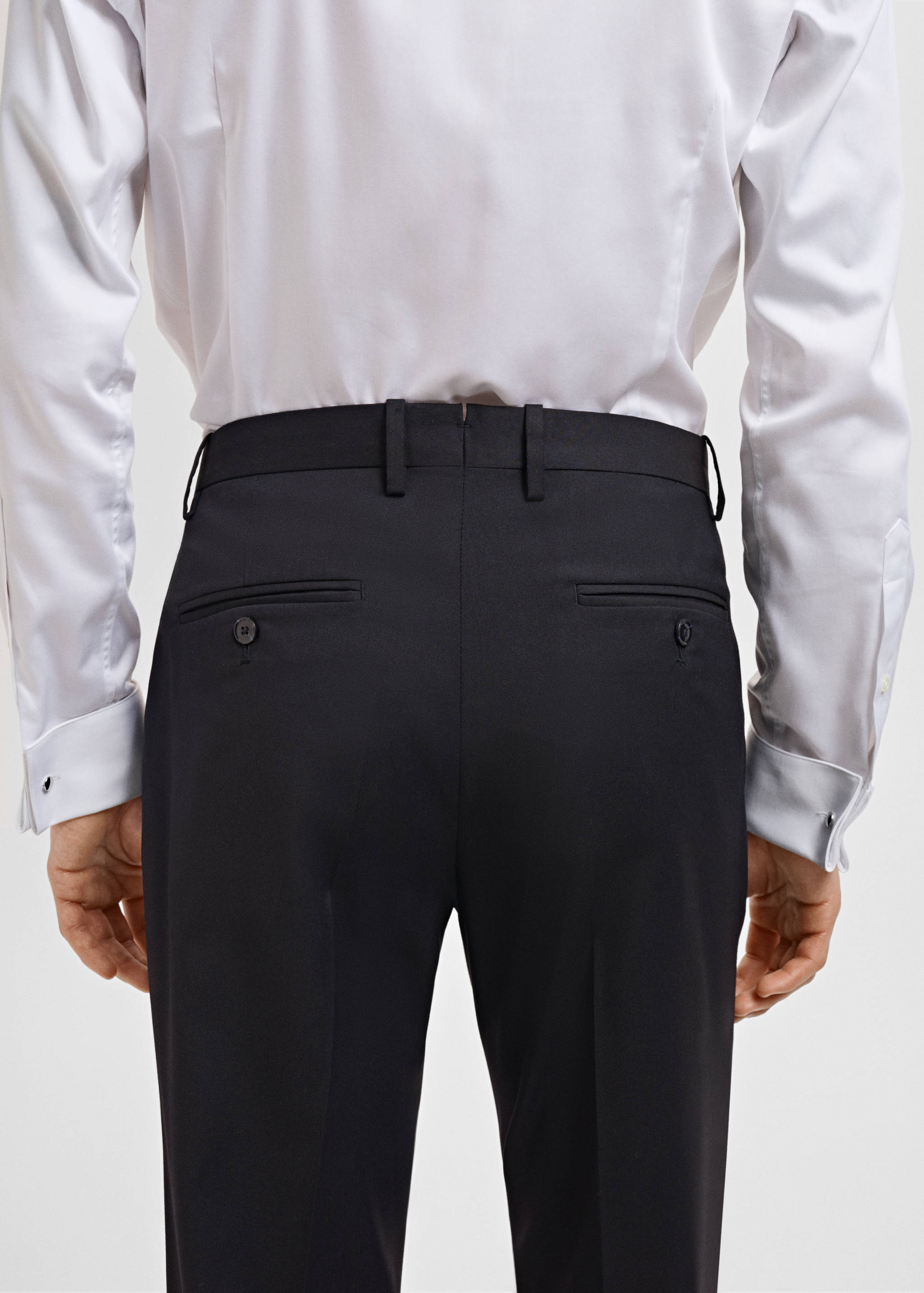 Monaco slim-fit suit trousers - Details of the article 3