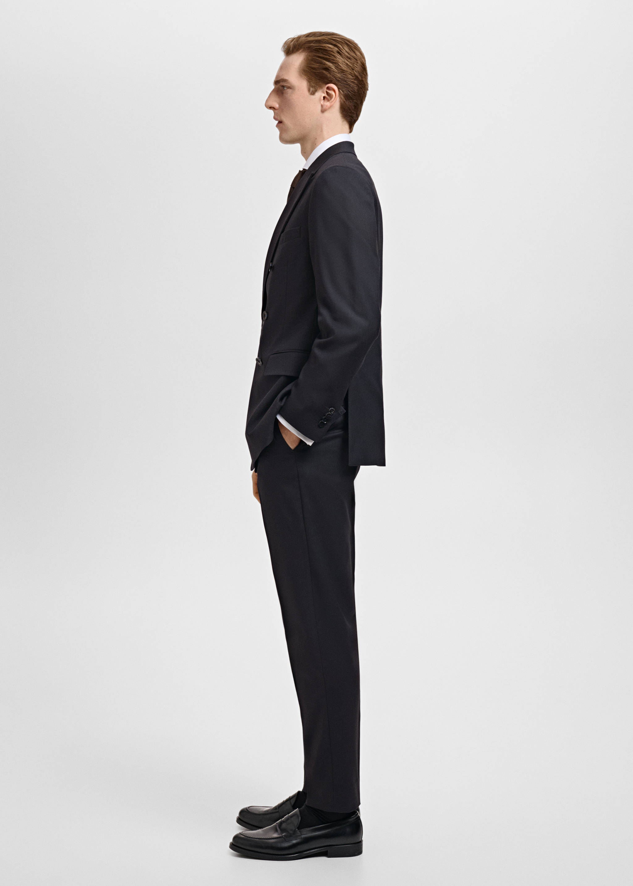 Monaco slim-fit suit trousers - Details of the article 4