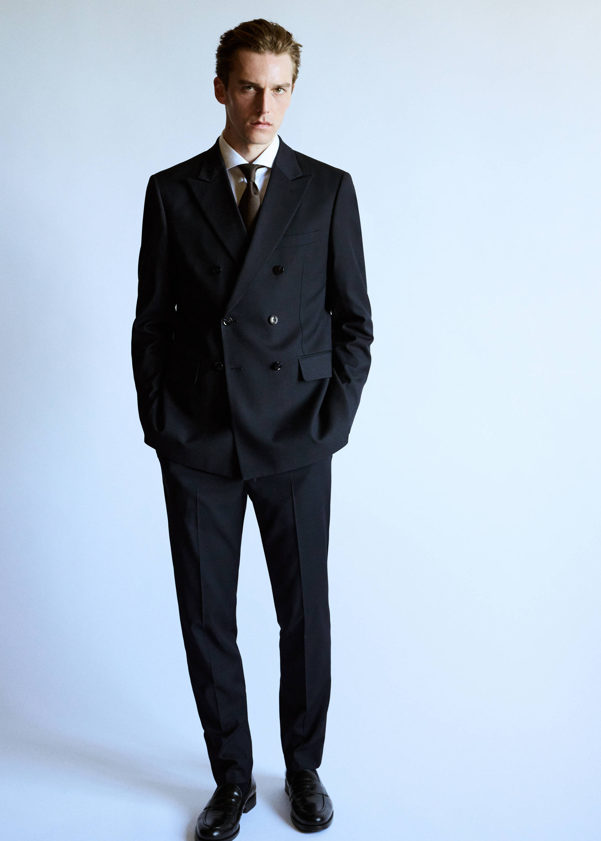 Monaco slim-fit suit trousers - Details of the article 5