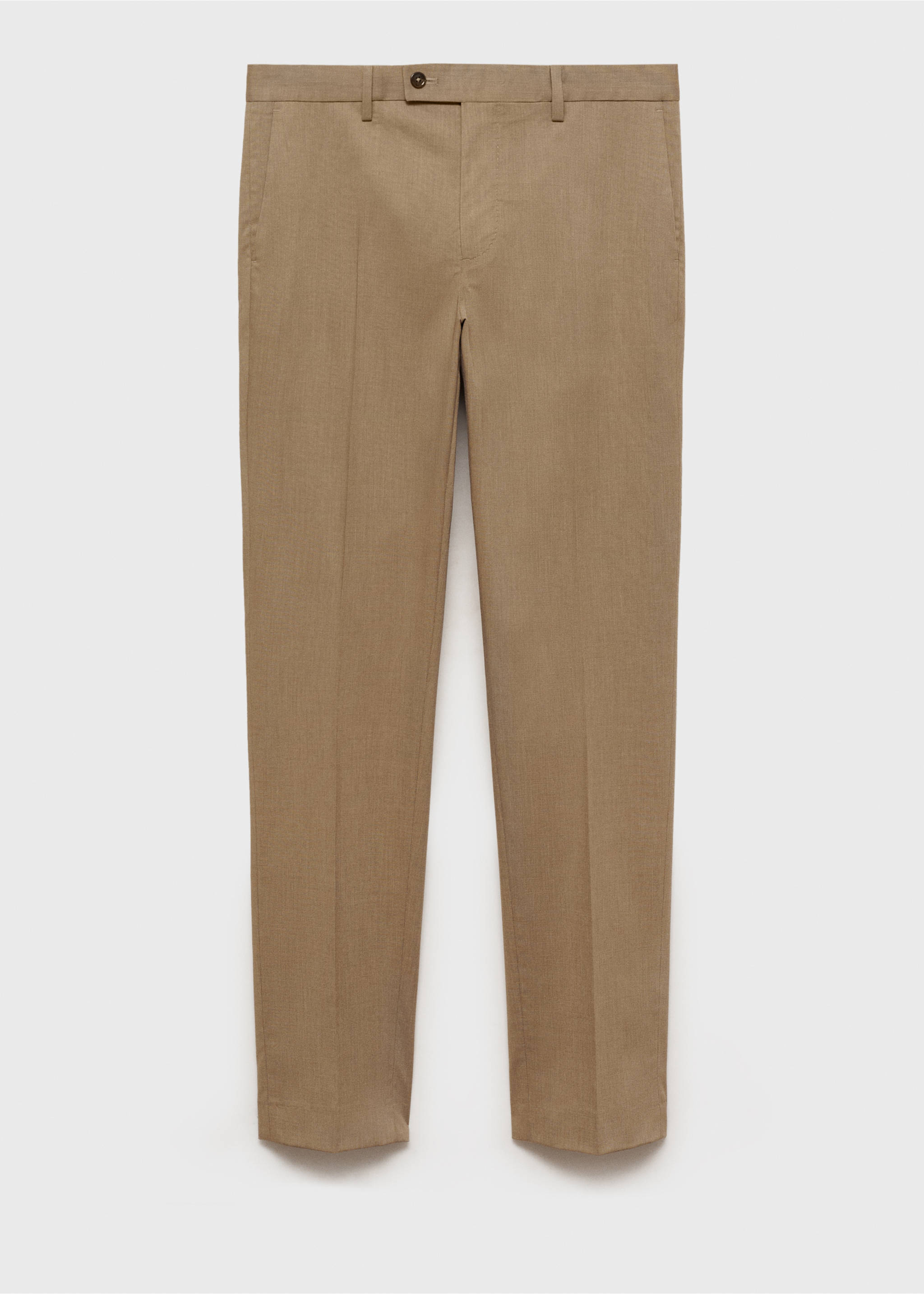 Monako slim fit kumaş pantolon - Modelsiz ürün, Orta Kahverengi. Ref: 87015936-00.