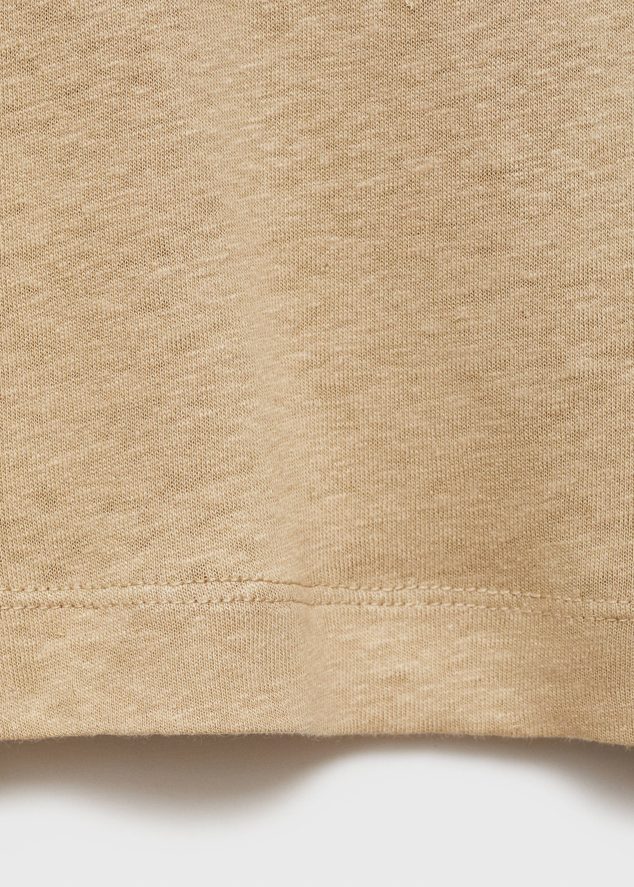 تي شيرت من الكتان بقوام نحيف - تفاصيل المنتج 8