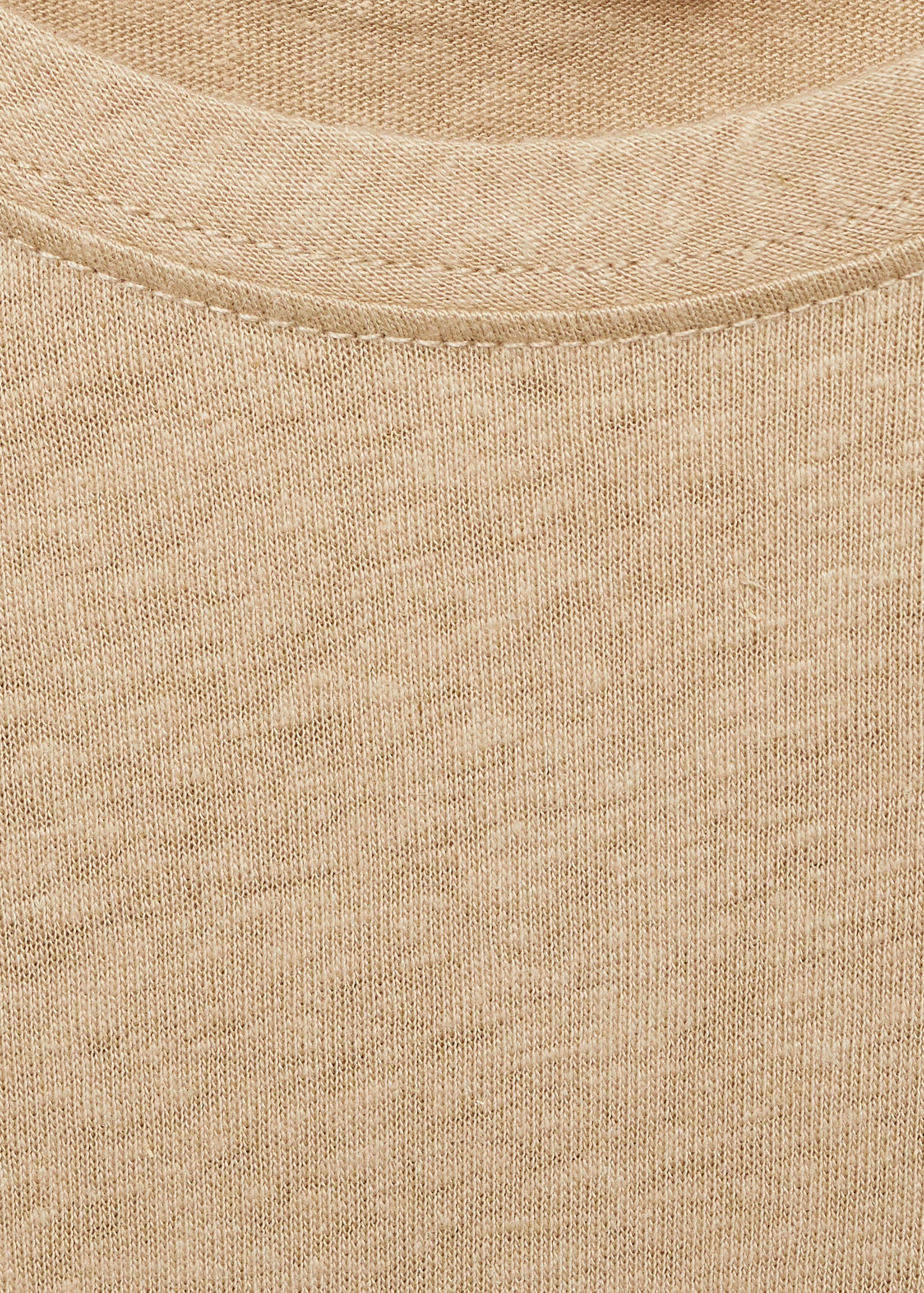 تي شيرت من الكتان بقوام نحيف - تفاصيل المنتج 0