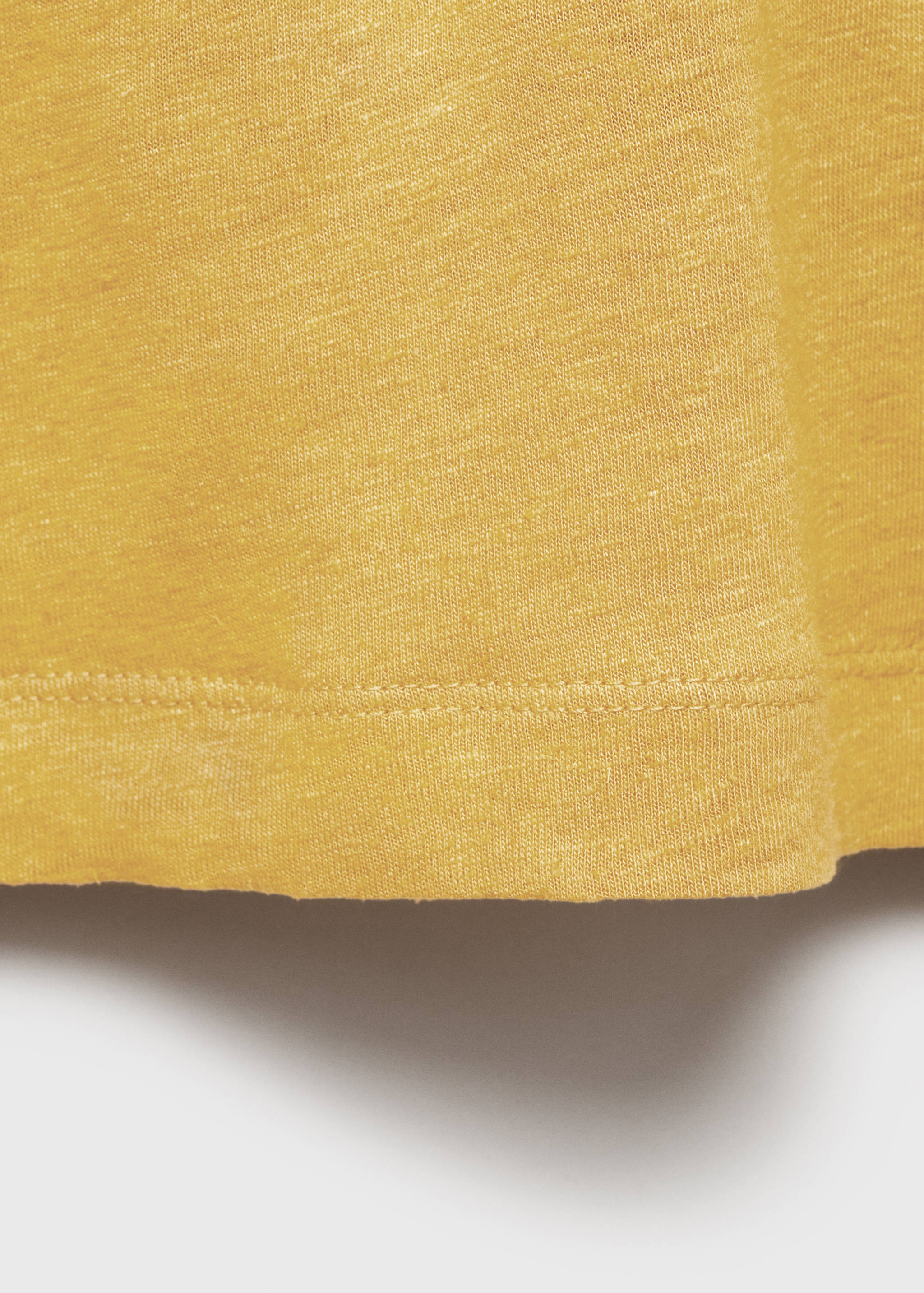 Linen slim-fit t-shirt - Details of the article 0