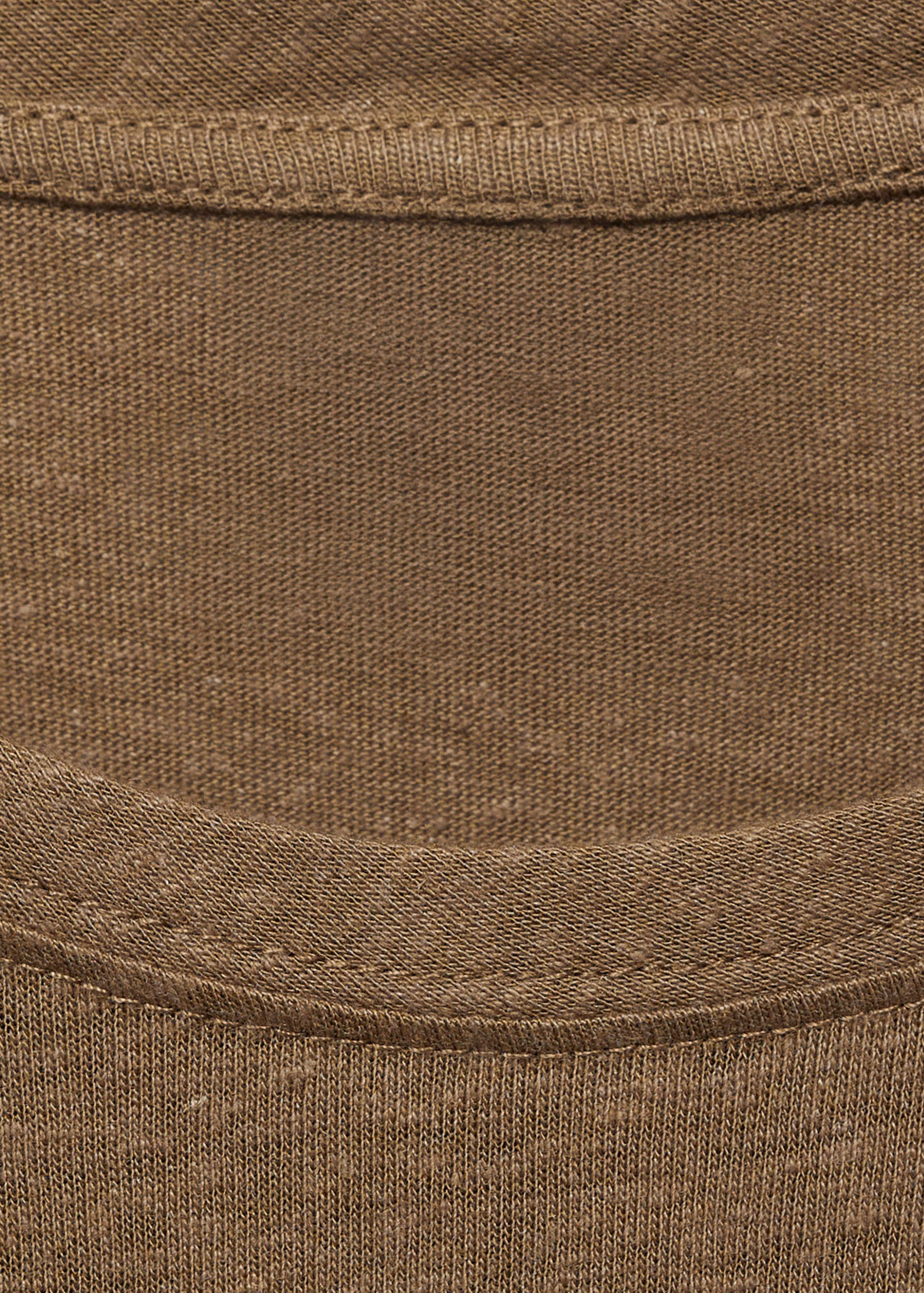 تي شيرت من الكتان بقوام نحيف - تفاصيل المنتج 8