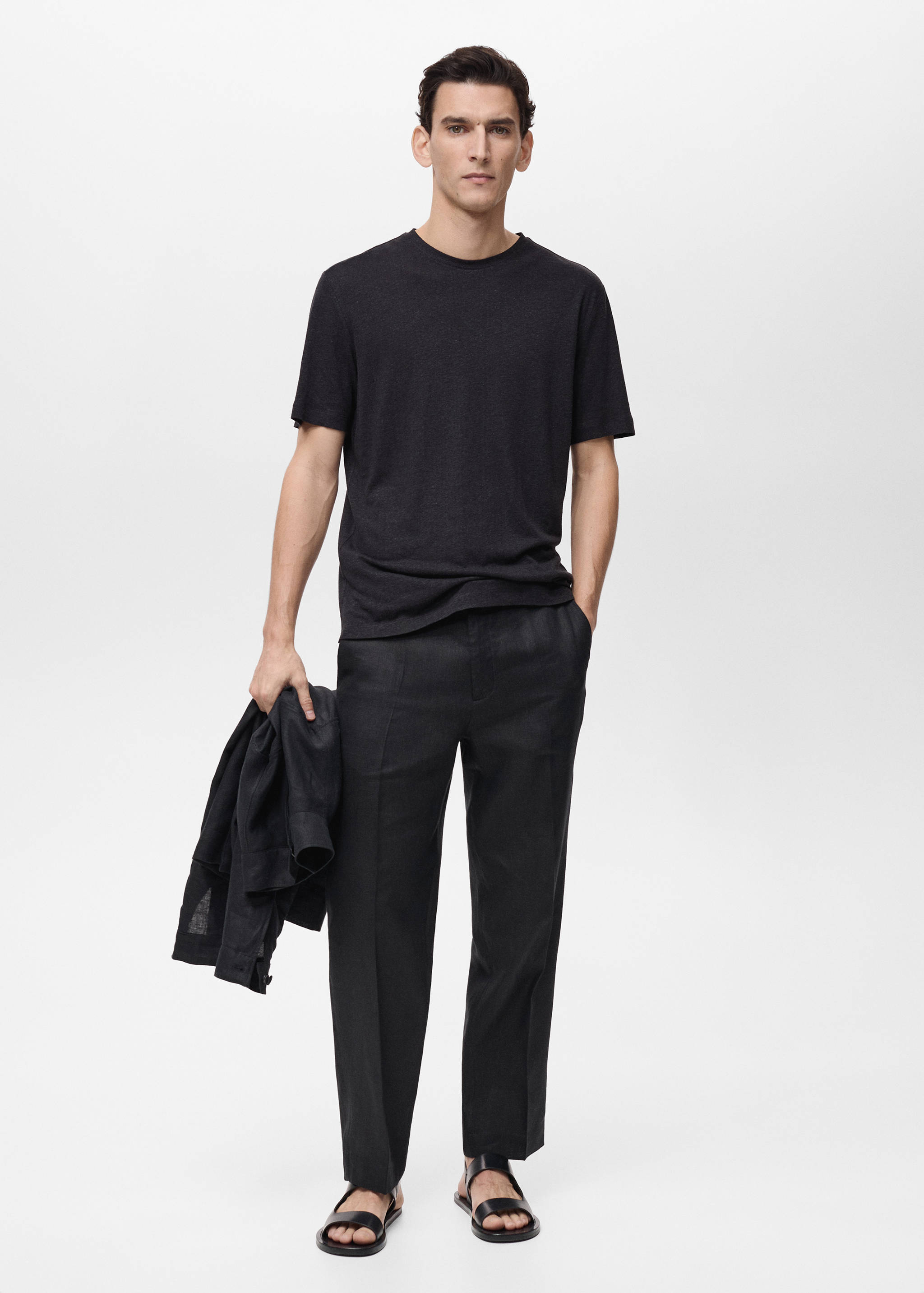 T-shirt lin slim-fit - Plan général