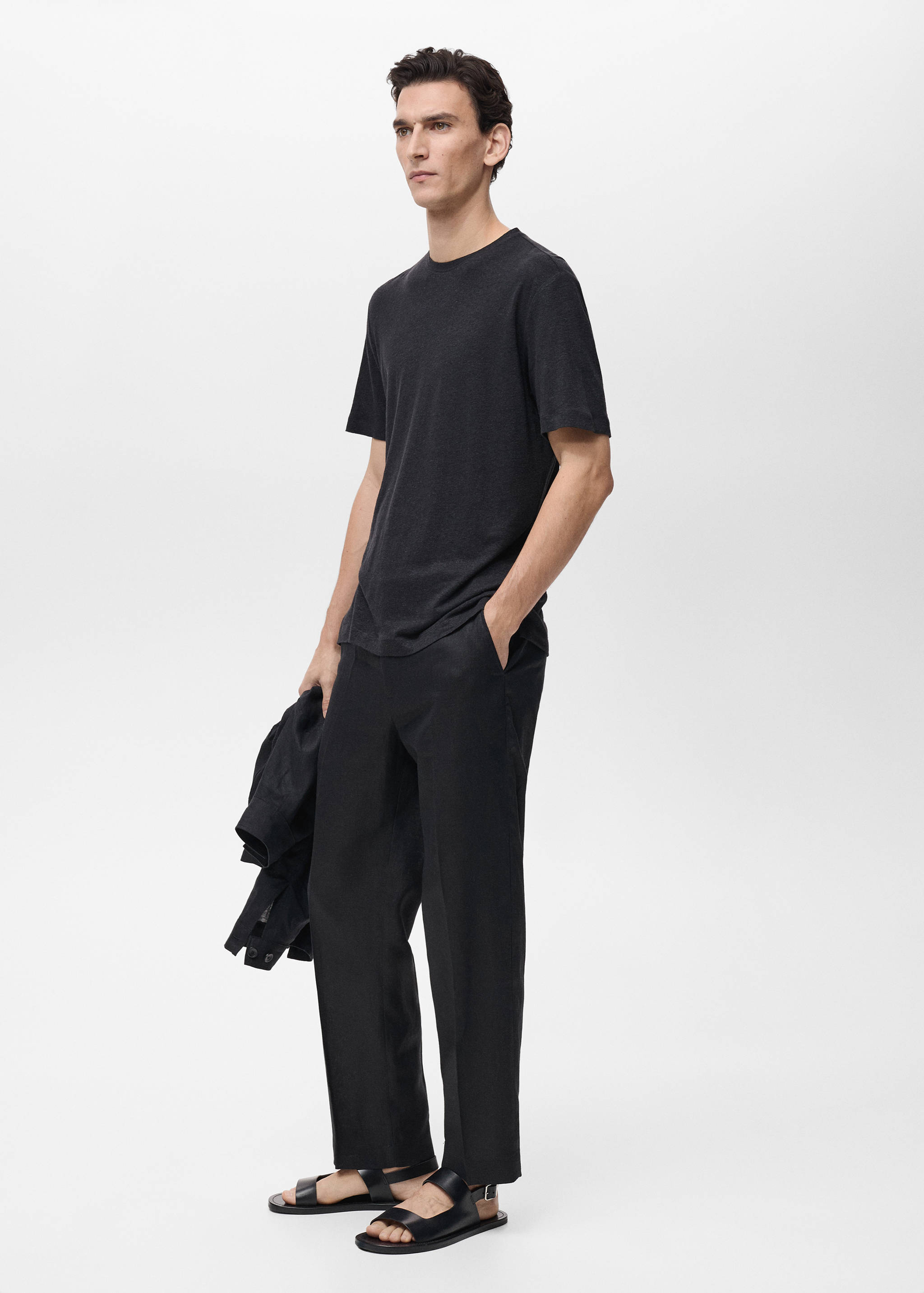 T-shirt lin slim-fit - Détail de l'article 2