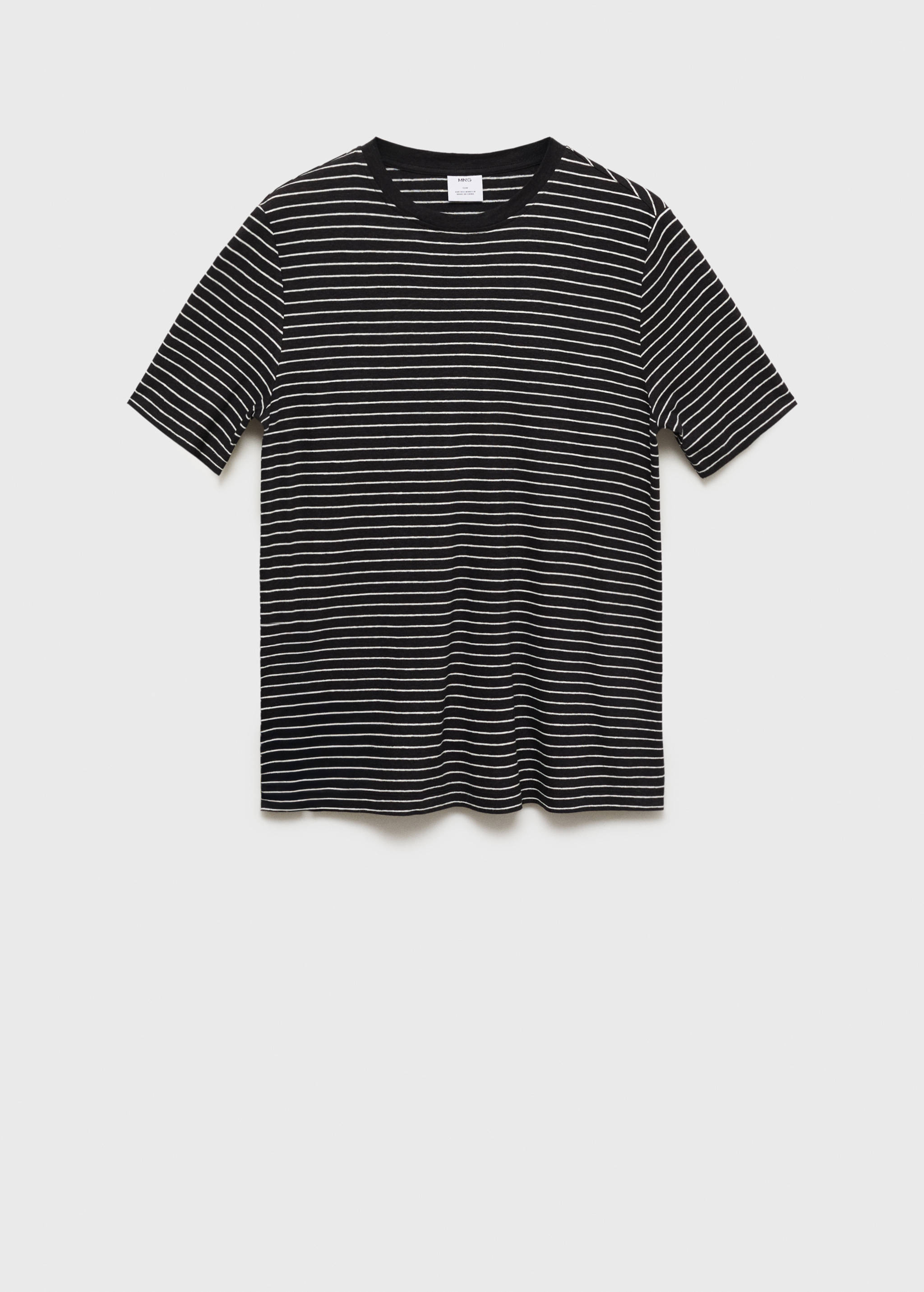 Leinen T-Shirt Slim Fit Streifen - Artikel ohne Model