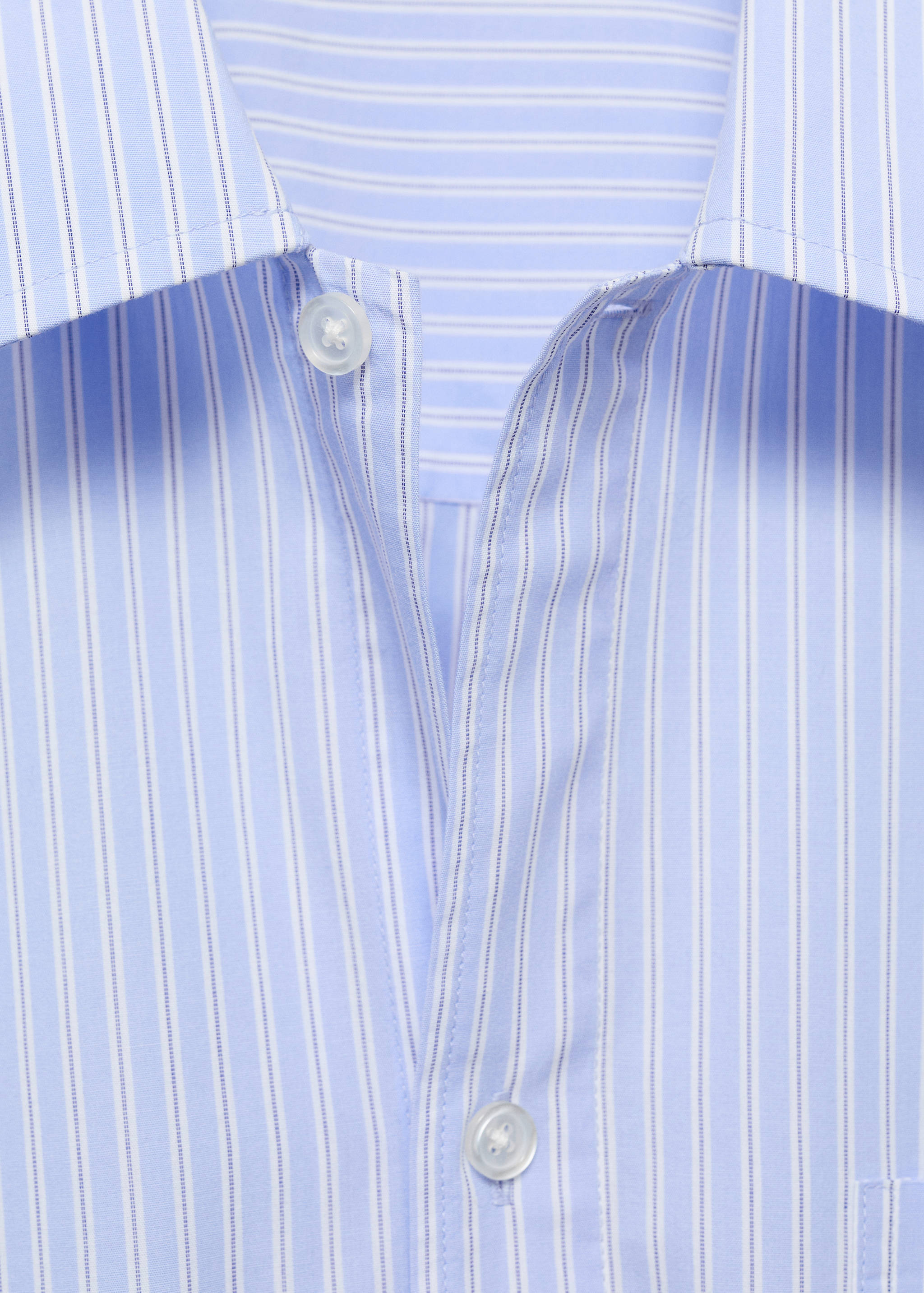 100% cotton regular-fit striped shirt - Details of the article 8