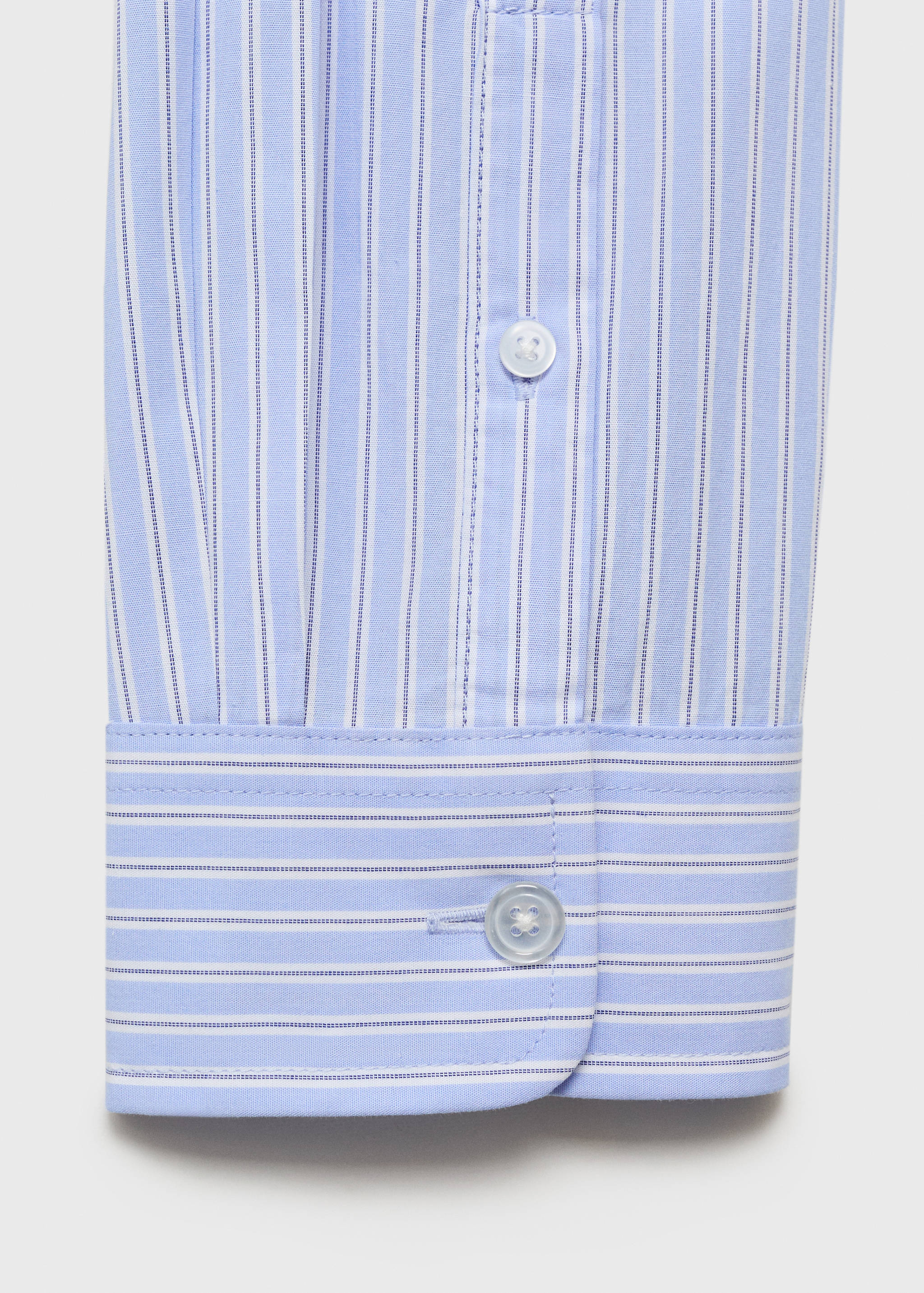 100% cotton regular-fit striped shirt - Details of the article 0