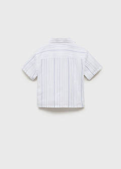 Striped cotton shirt — White 12