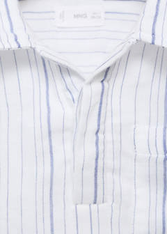 Striped cotton shirt — White 11