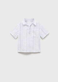 Striped cotton shirt — White 9
