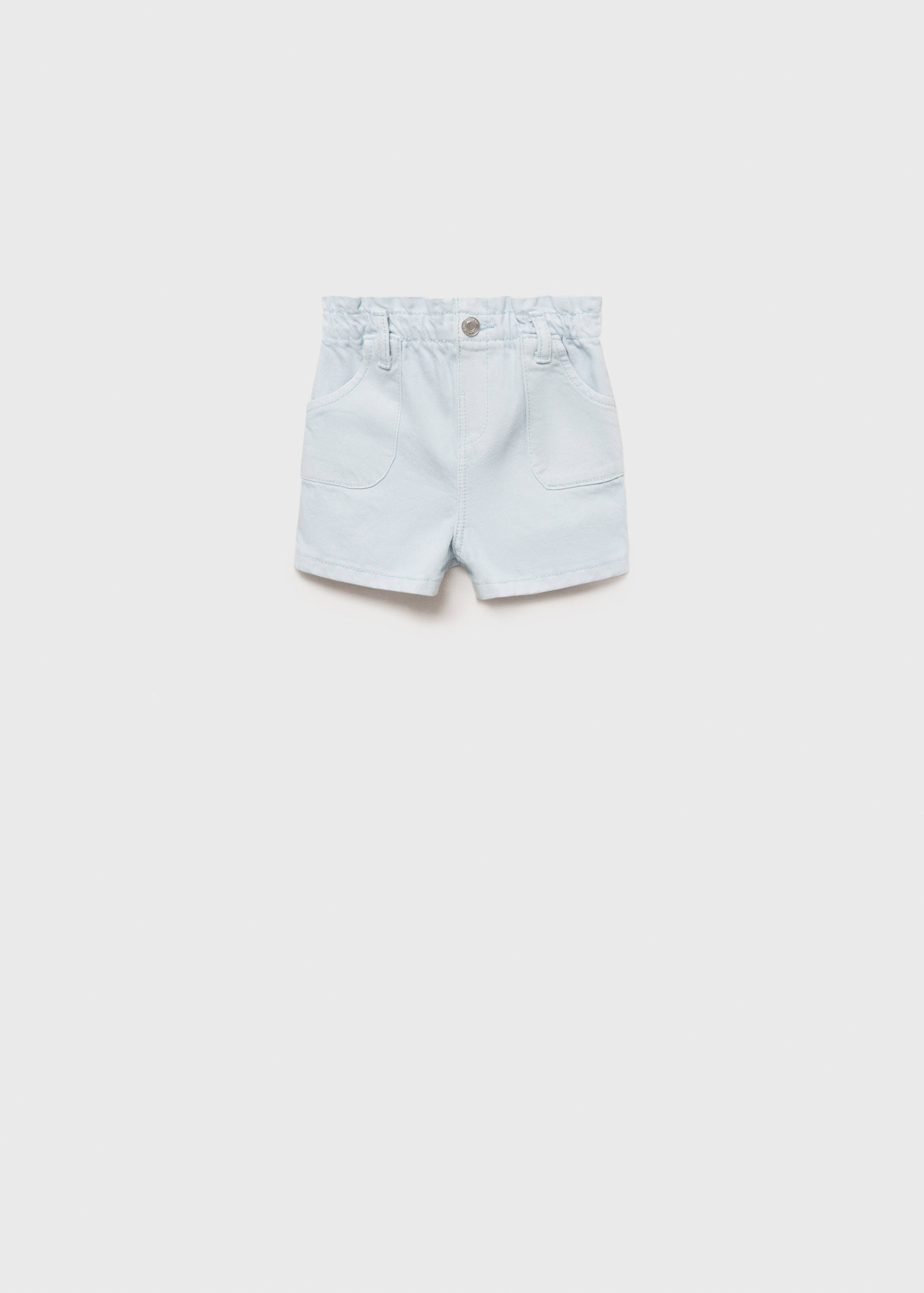 Denim paperbag shorts - Article without model