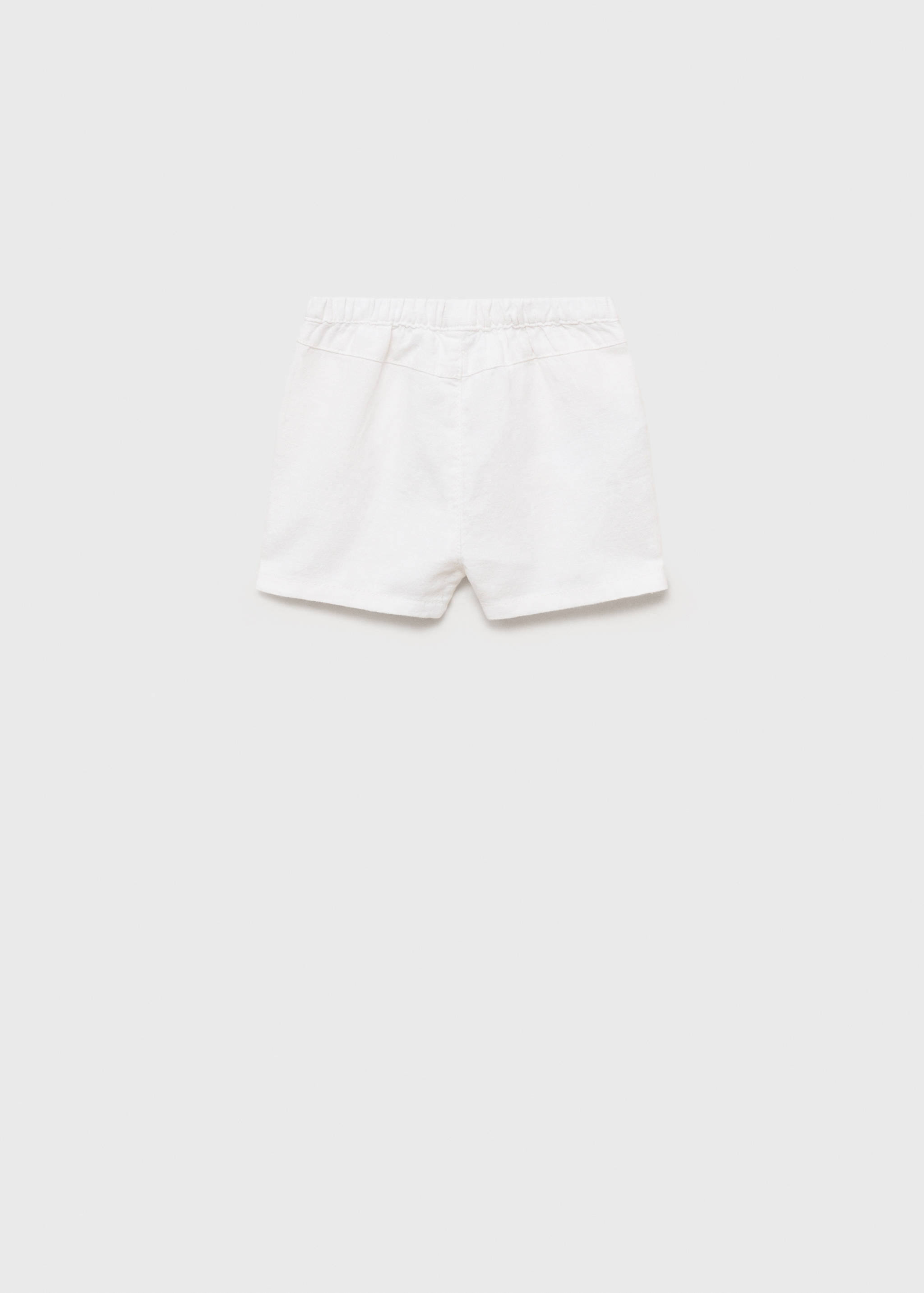 Cotton linen shorts - Reverse of the article