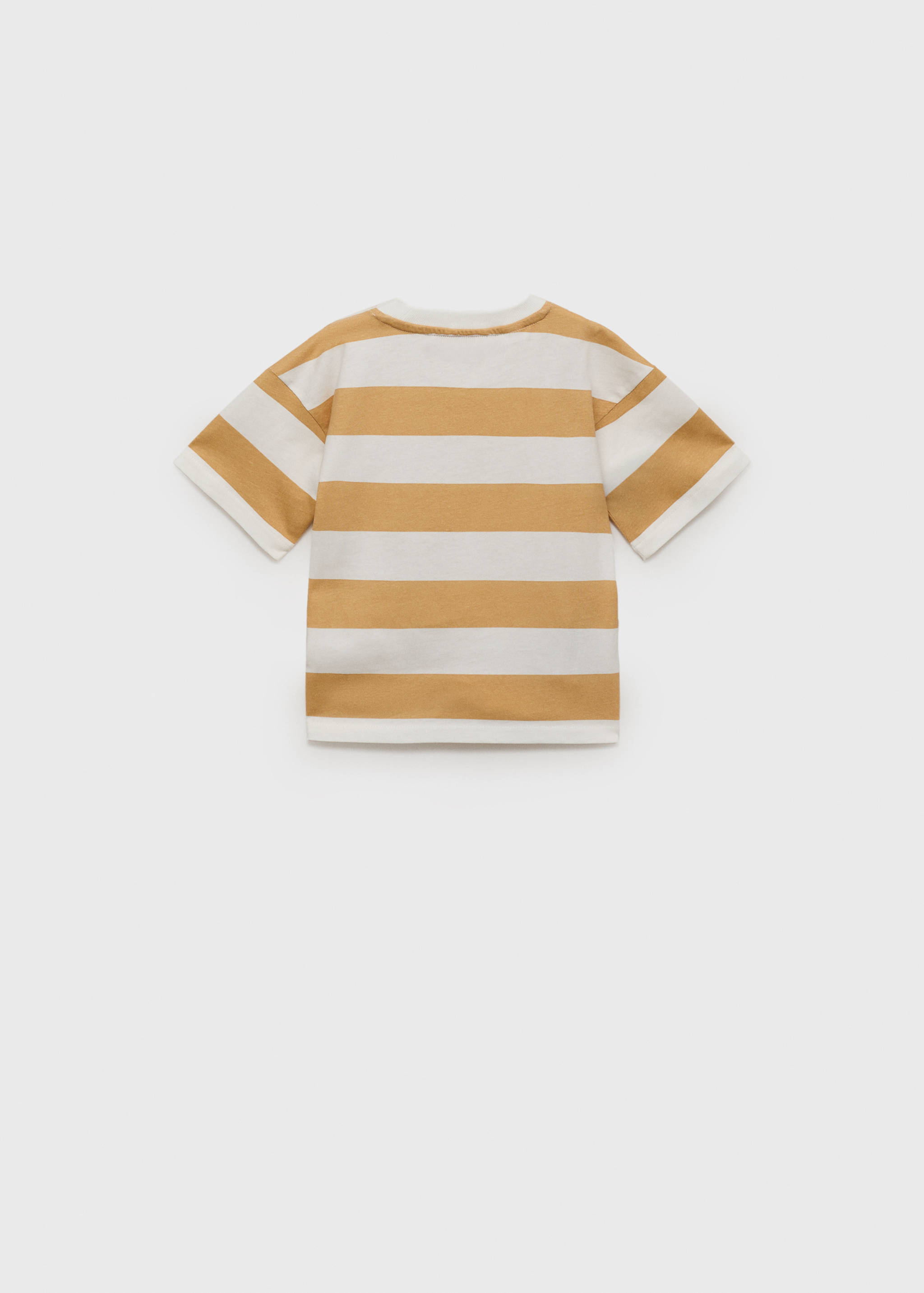 Striped cotton T-shirt - Reverse of the article