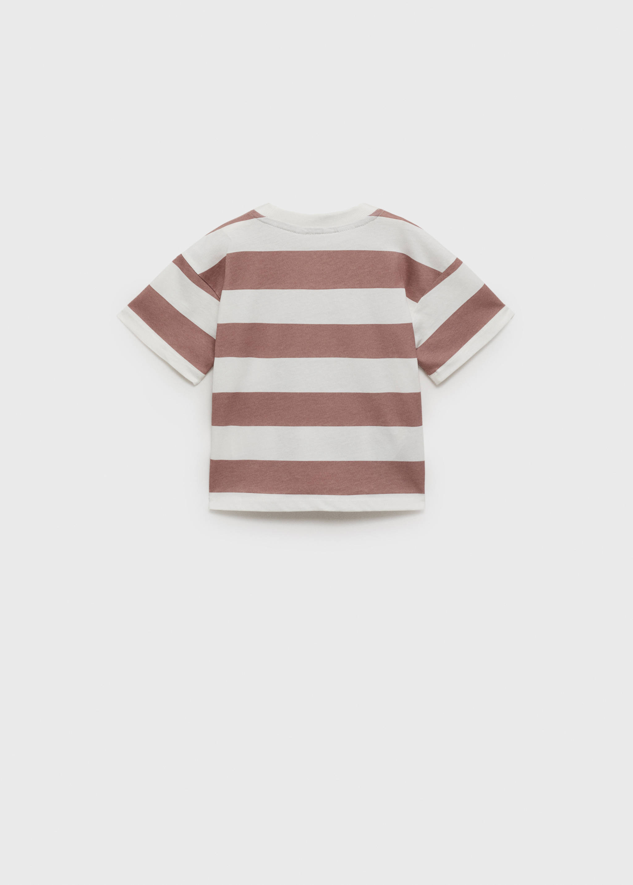 Striped cotton T-shirt - Reverse of the article