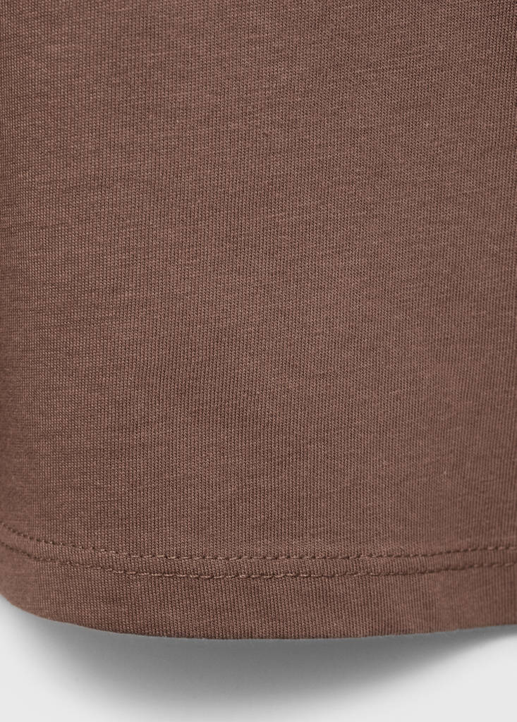 Palm print T-shirt — Brown